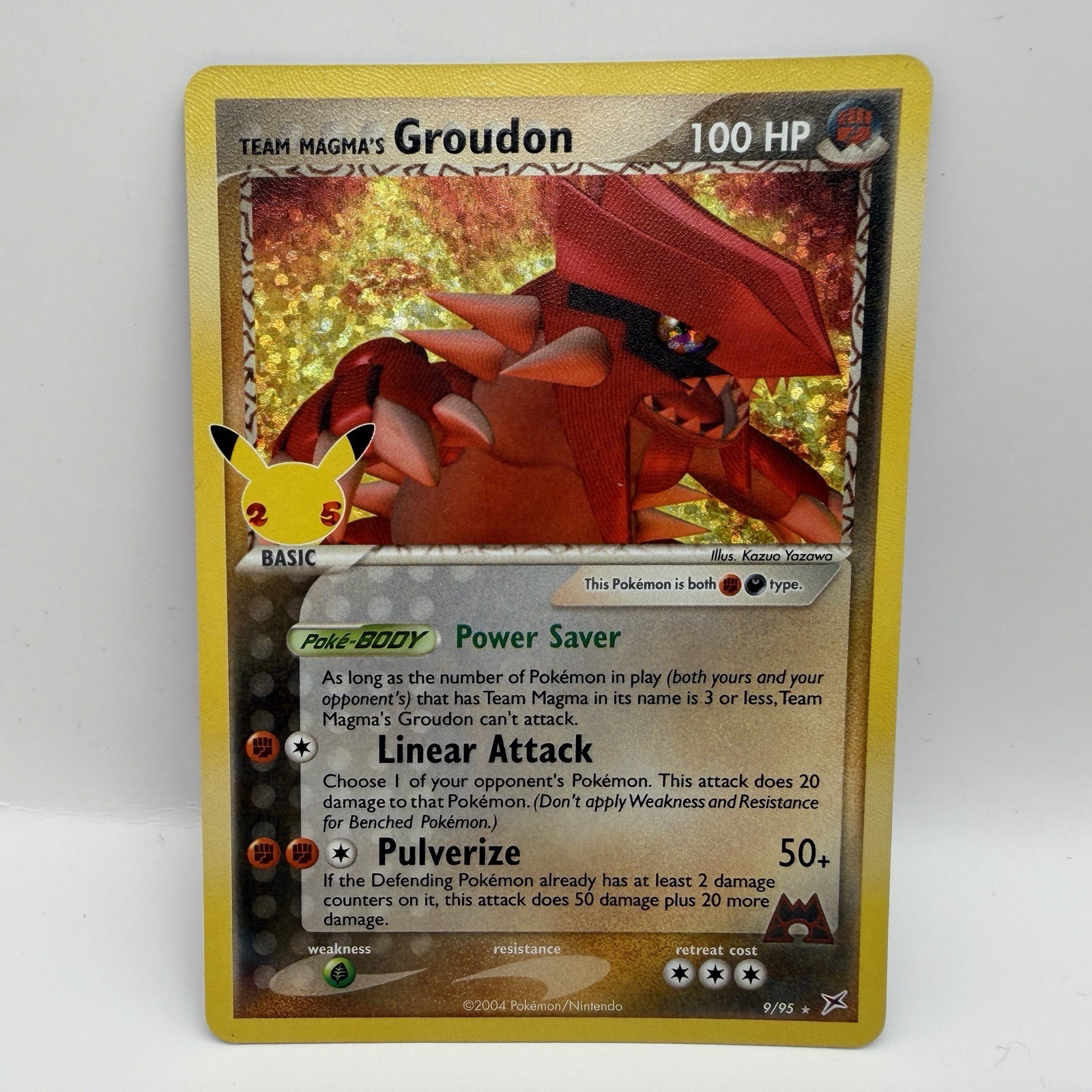 Pokémon TCG Team Magma\'s Groudon 9/95 Celebrations Ultra Rare Card Holo NM