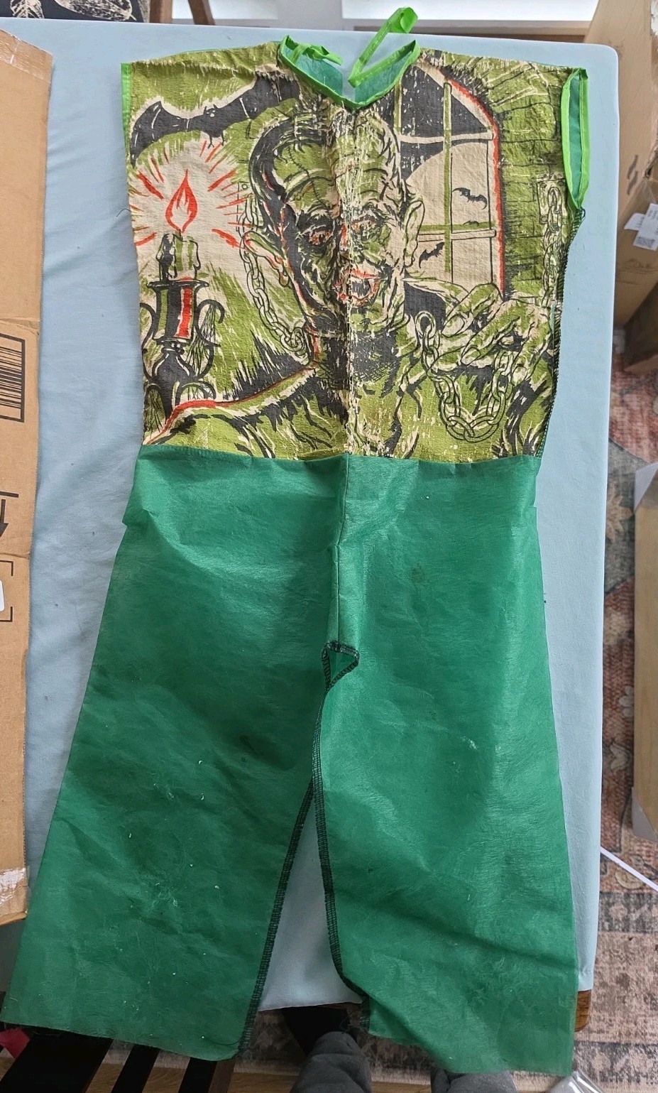 Vintage 1960's Ben Cooper FRANKENSTEIN Halloween Costume Universal Monster Rare