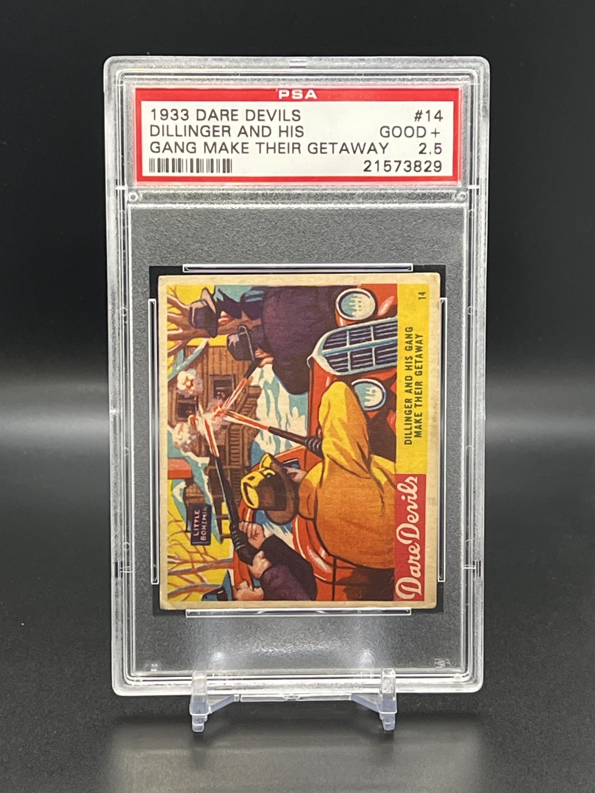 1933 R39 National Chicle Dare Devils #14 John Dillinger and His Gang Graded 2.5