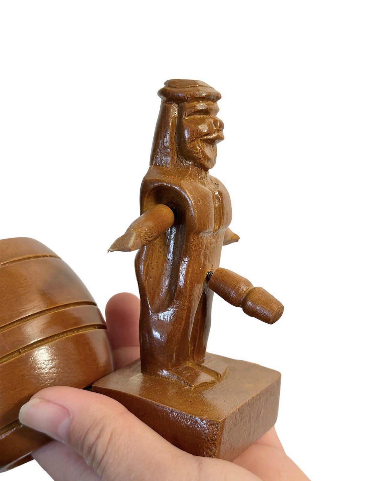 Philippine Wooden Barrel Man 3 3/4”