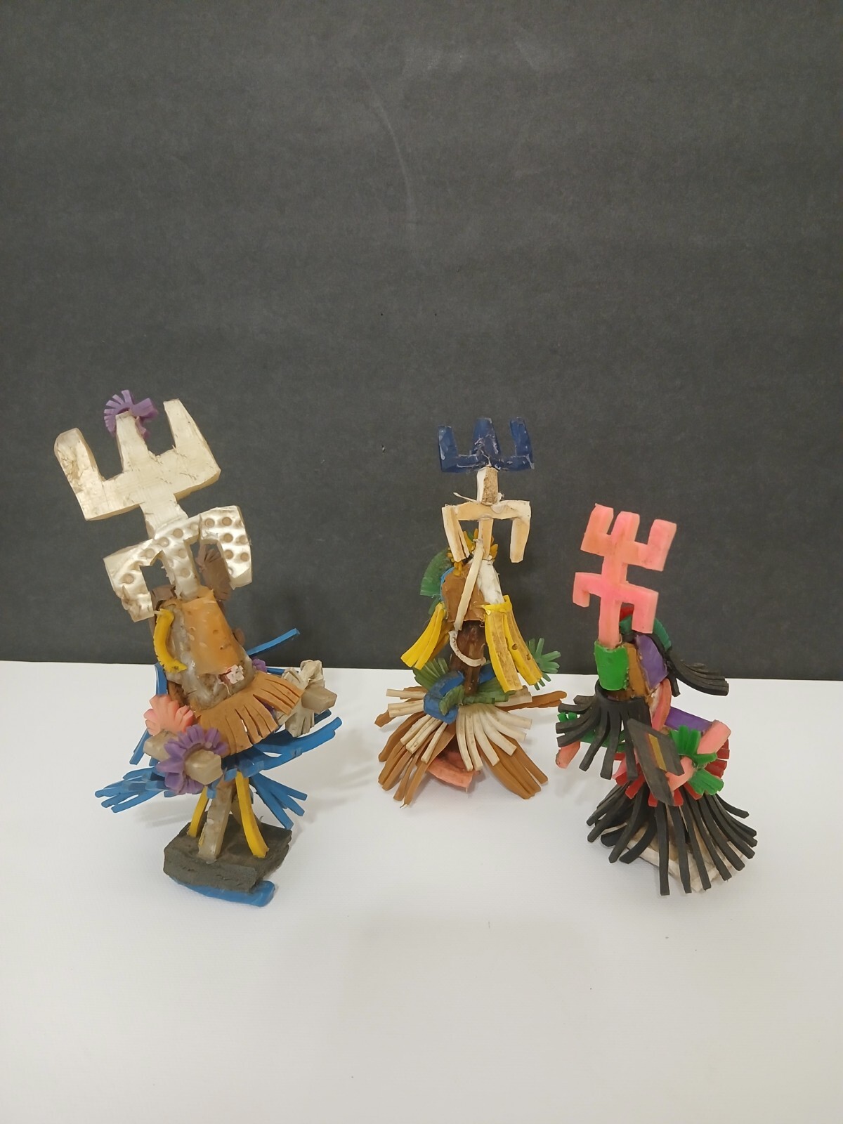 Handmade Vintage African Dogon Mali Ceremonial Dancers Figurines 4