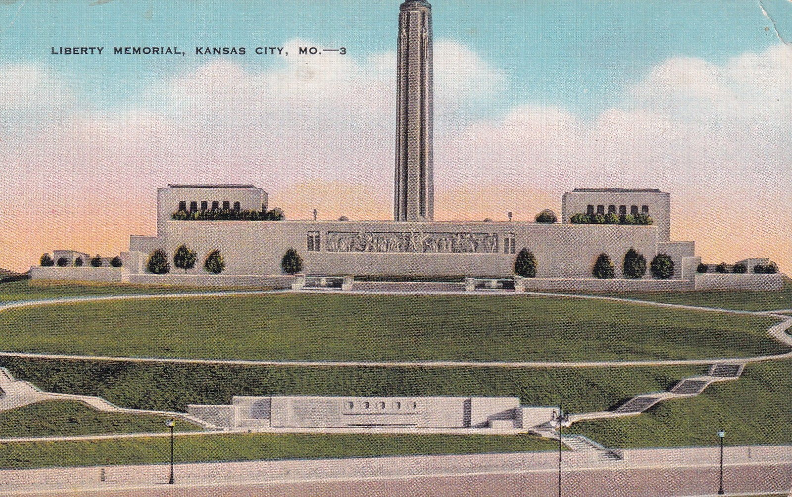Liberty Memorial Kansas City Missouri MO Postcard D20