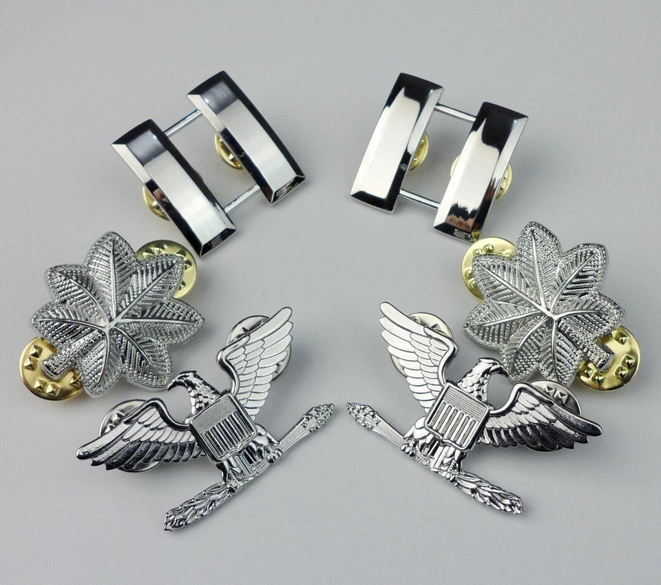 US Army officer rank insignia Captain Lieutenant Colonel Colonel Rank Badge Pin