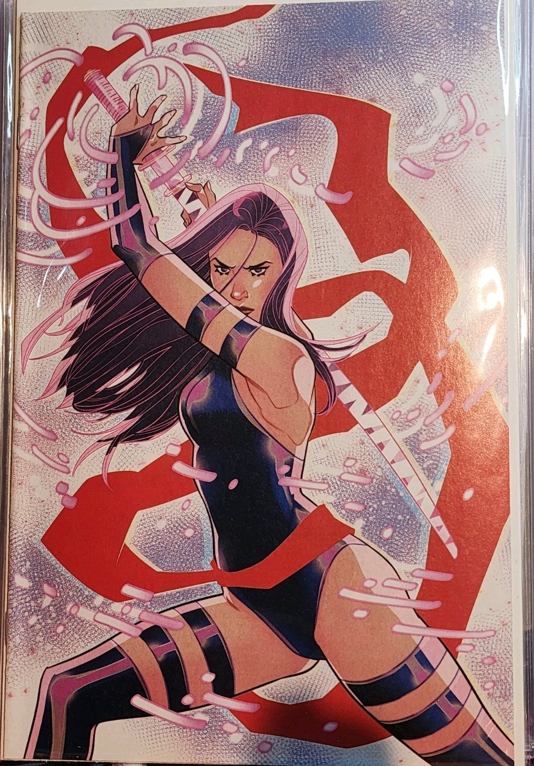 PSYLOCKE 4 1:100 VIRGIN MARGUERITE SAUVAGE NM-M+ RARE HTF RATIO VARIANT