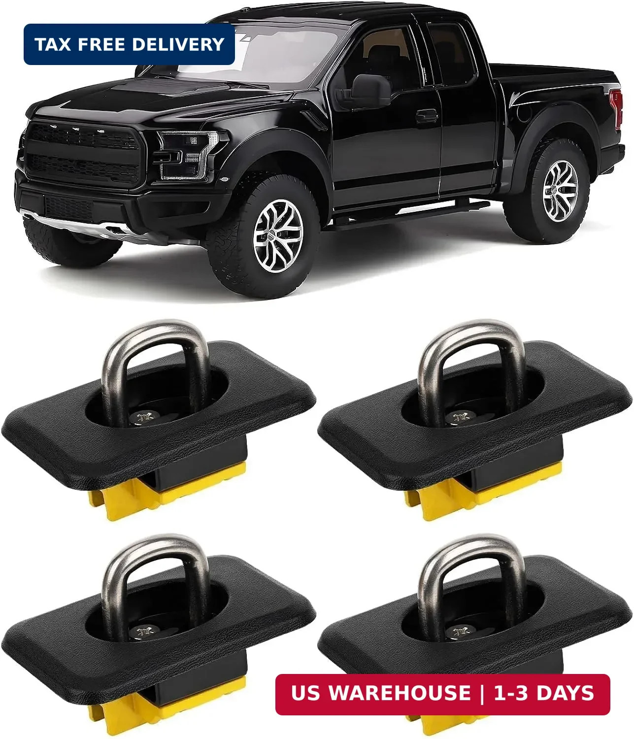 Truck Bed Tie Down Anchors For Ford F150 1998-2014 F250 F350 Super Duty 1998-201