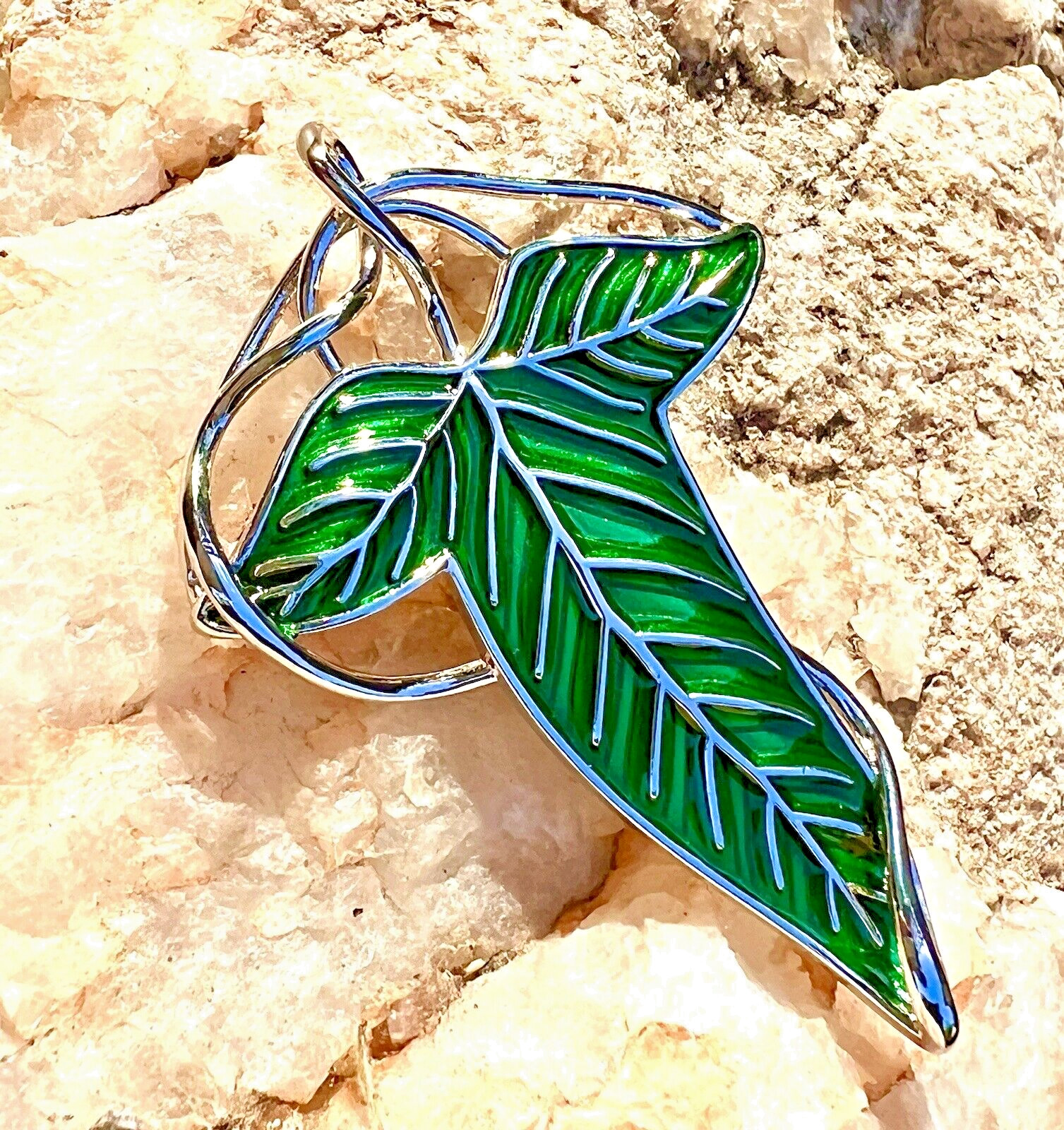 Leaves Of Lórien Brooch | LOTR Elven Brooch Of The Fellowship | Jewelry | Gift