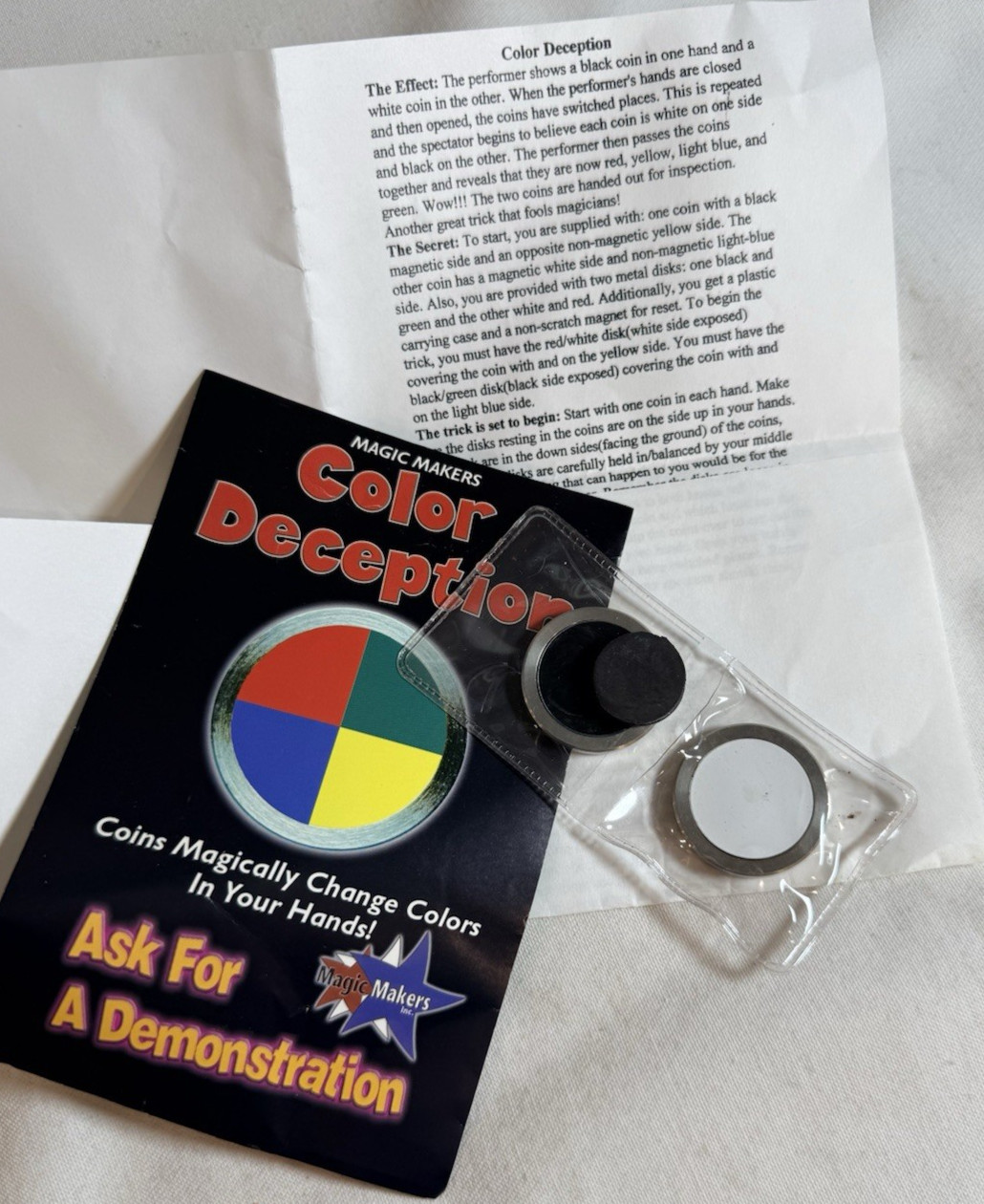 Vintage Color Deception Magic Trick by Magic Makers, Mentalism