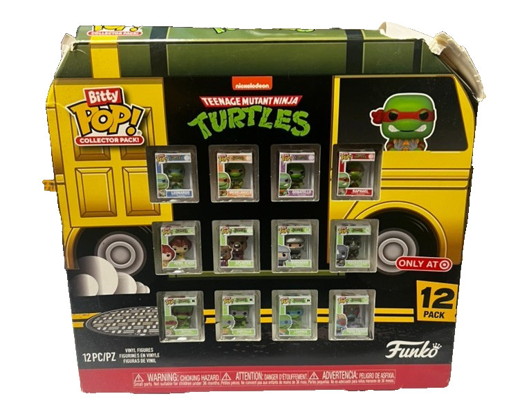 Funko Bitty Pop TMNT Teenage Mutant Ninja Turtles 12-Pack Damaged Box Exclusive
