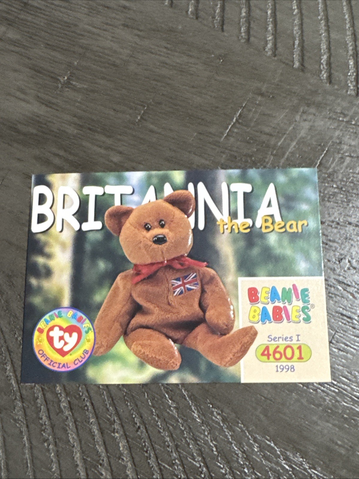 Ty Beanie Babies Card. Series 1. 4601 Britannia