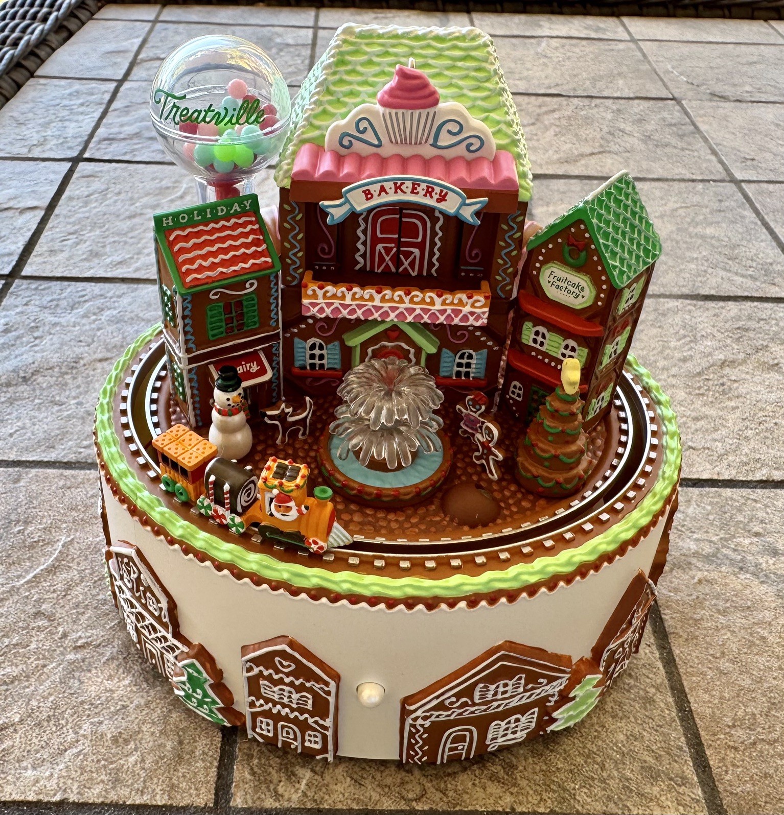NEW 2023 Hallmark Christmas Ornament Gingerbread Village Musical Light Motion
