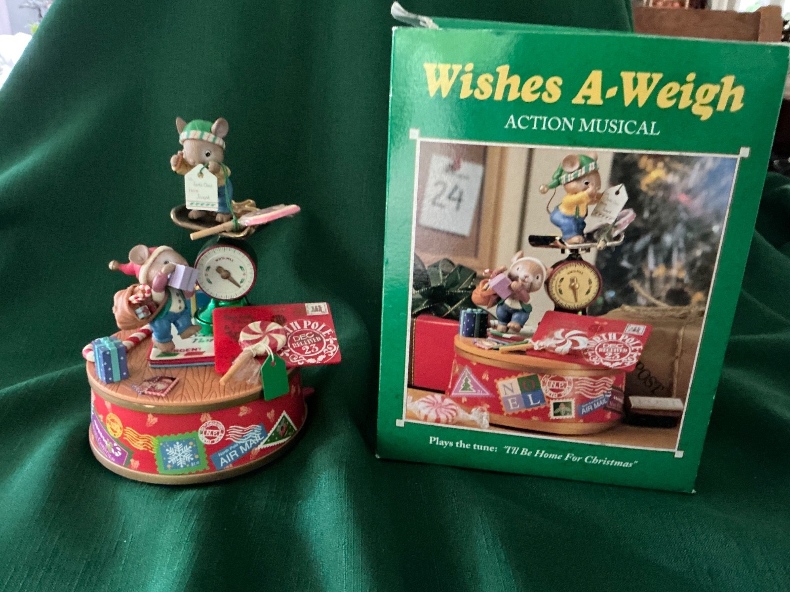 Enesco Wishes A-Weigh Mice Action Musical I’ll Be Home For Christmas Rare Music