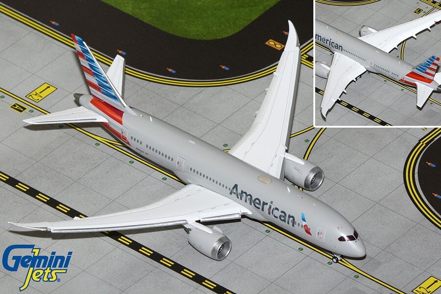 GEMINI JETS (GJAAL2087F) AMERICAN 787-8 (FLAPS DOWN) 1:400 SCALE DIECAST MODEL