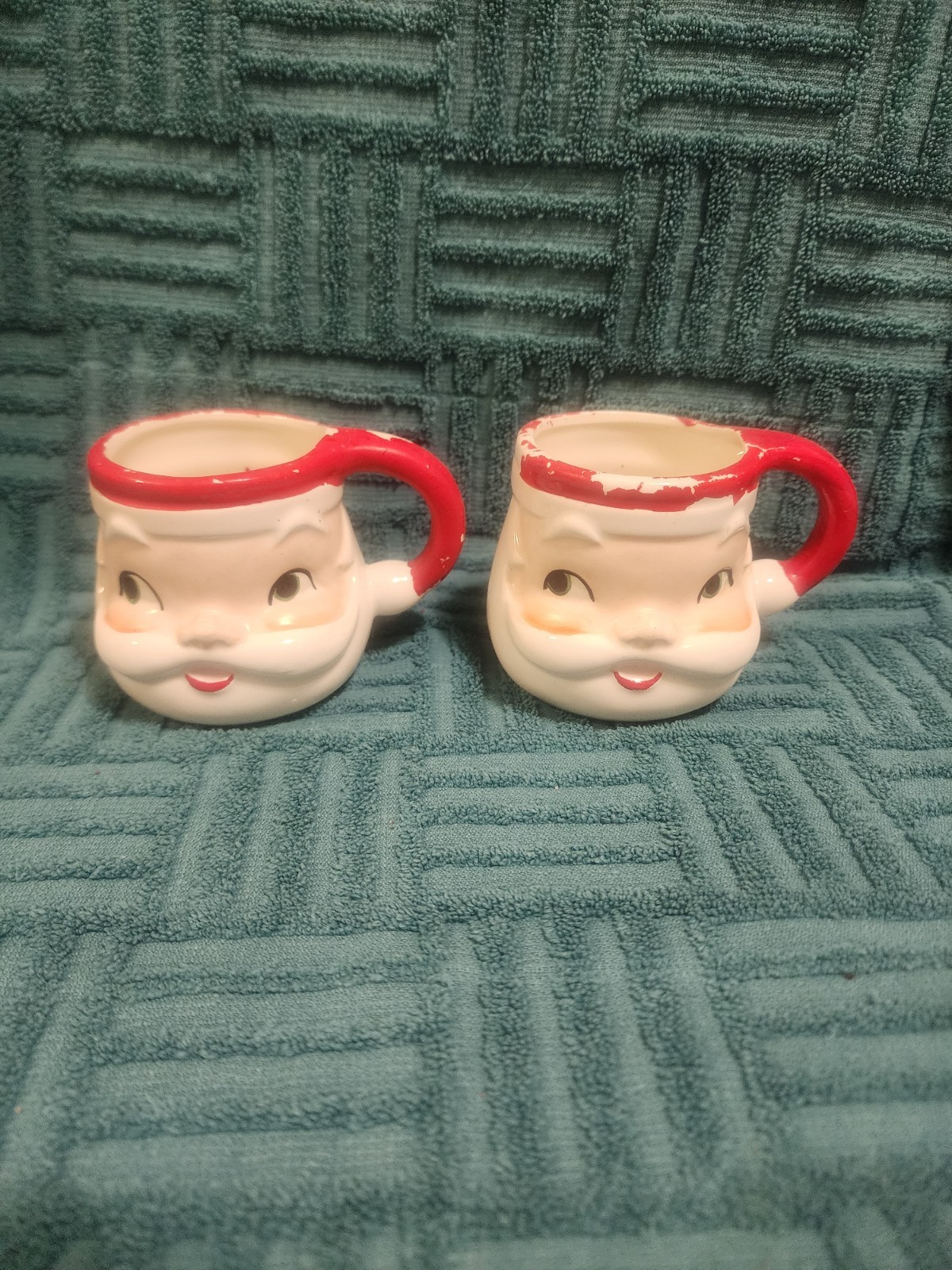 Stylehouse Japan Ceramic Santa Mug 2 Holt Howard Era HTF Vintage 