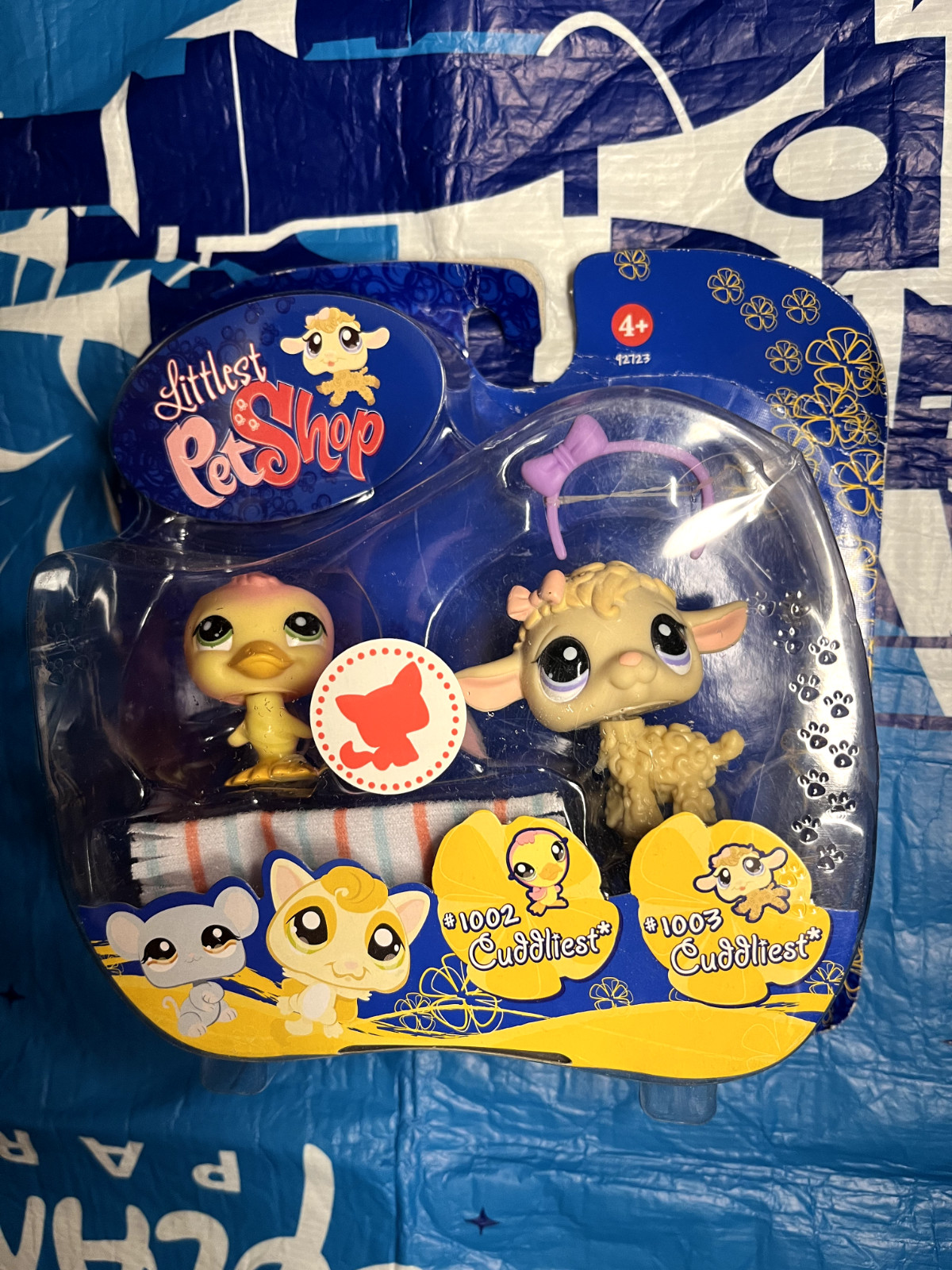 Brand New Authentic Littlest Pet Shop Cuddliest Duck 1002 Lamb 1003 Hasbro 2009 