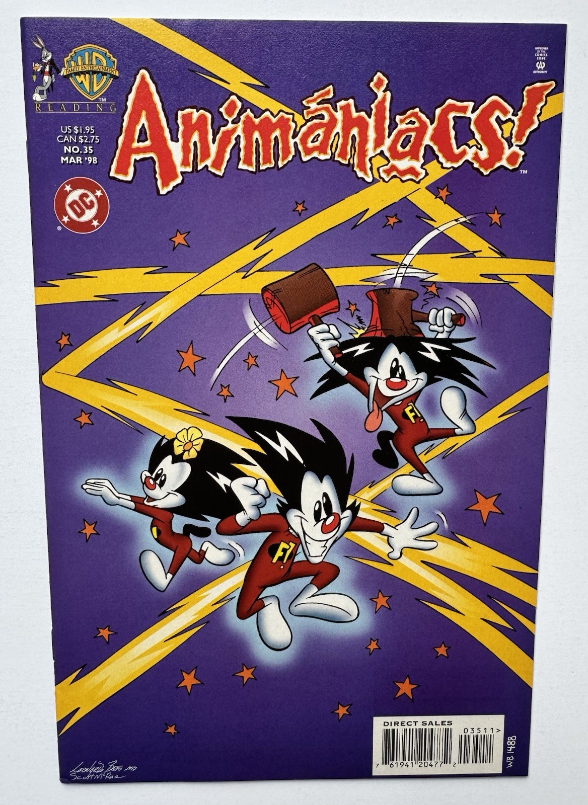 Animaniacs #35 1998 1st Freakazoid App Key Issue DC WB VF/NM 9.0