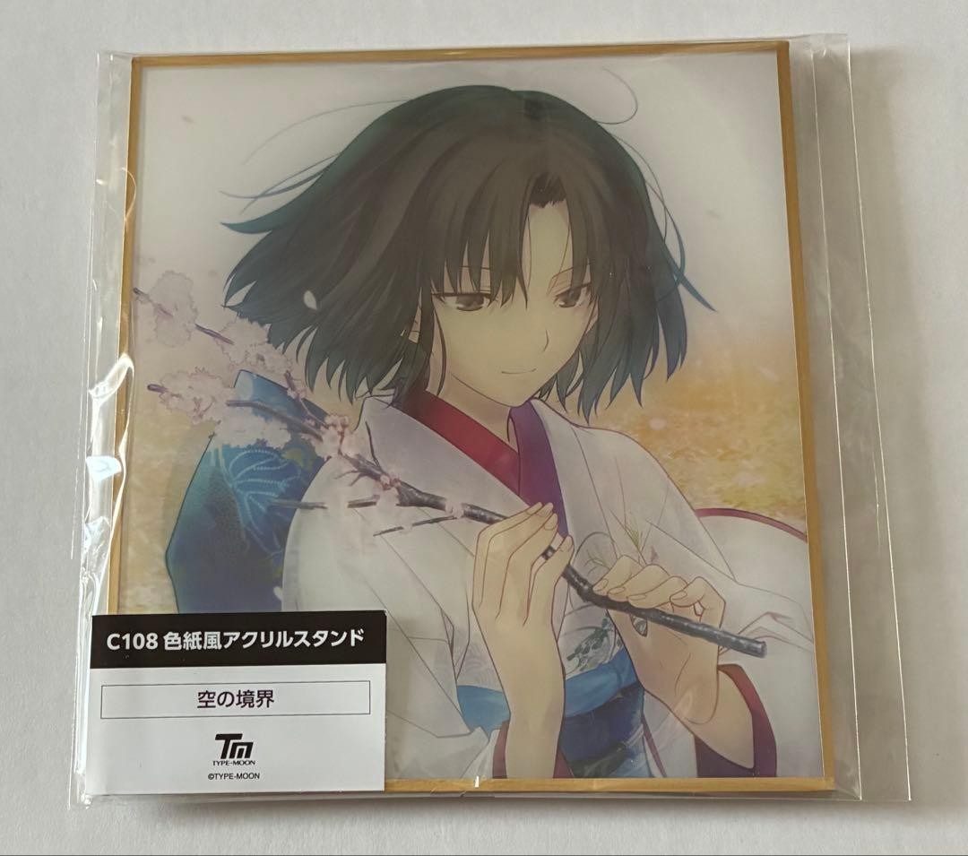 TYPE-MOON C108 Shikishi-style Acrylic Stand The Garden of Sinners Shiki Ryougi