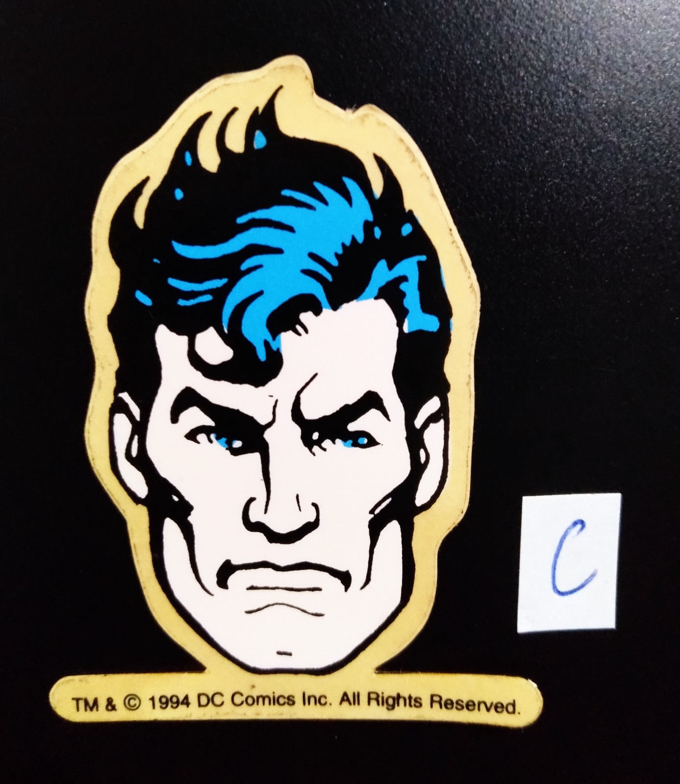 SUPERMAN DC Comics Vintage 1994 Thailand SP Cartoon Sticker UNUSED MEGA RARE