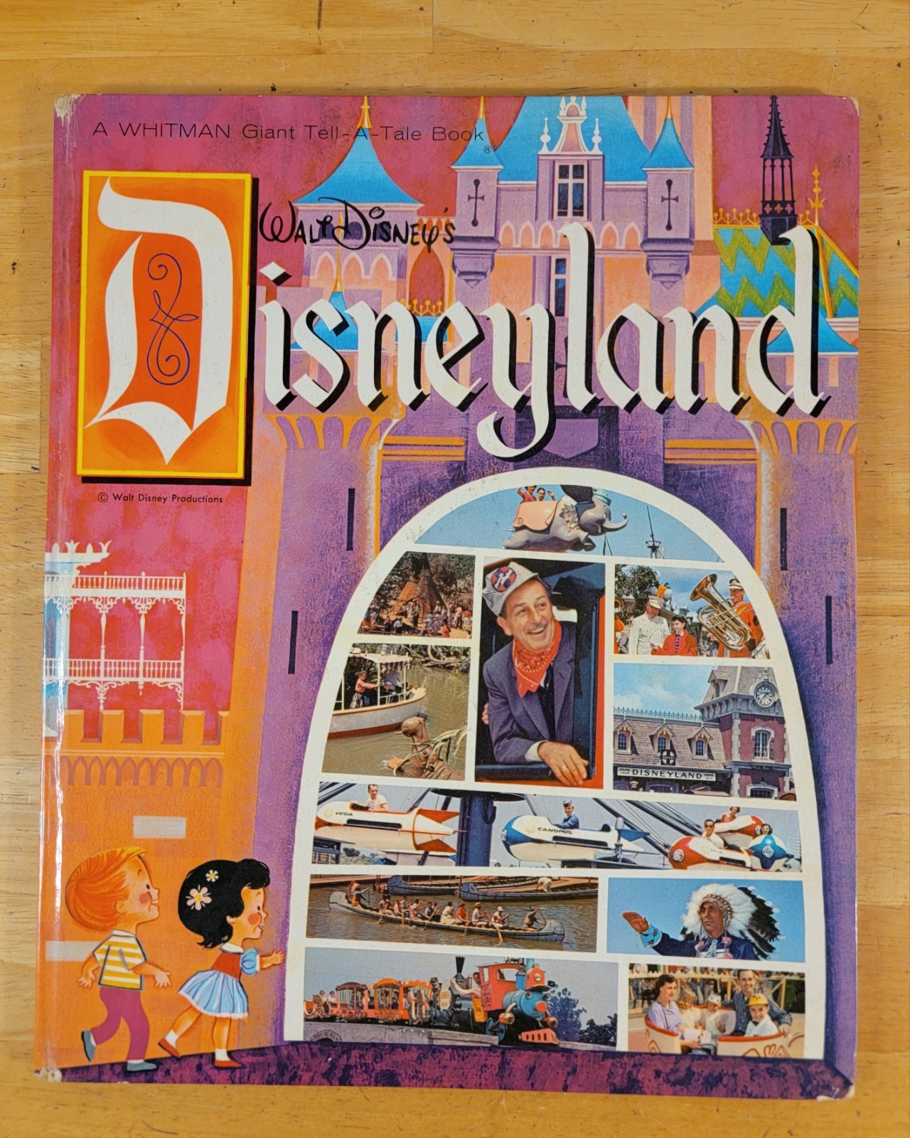 Walt Disney\'s Disneyland A Whitman Giant Tell-A-Tale Book 1964