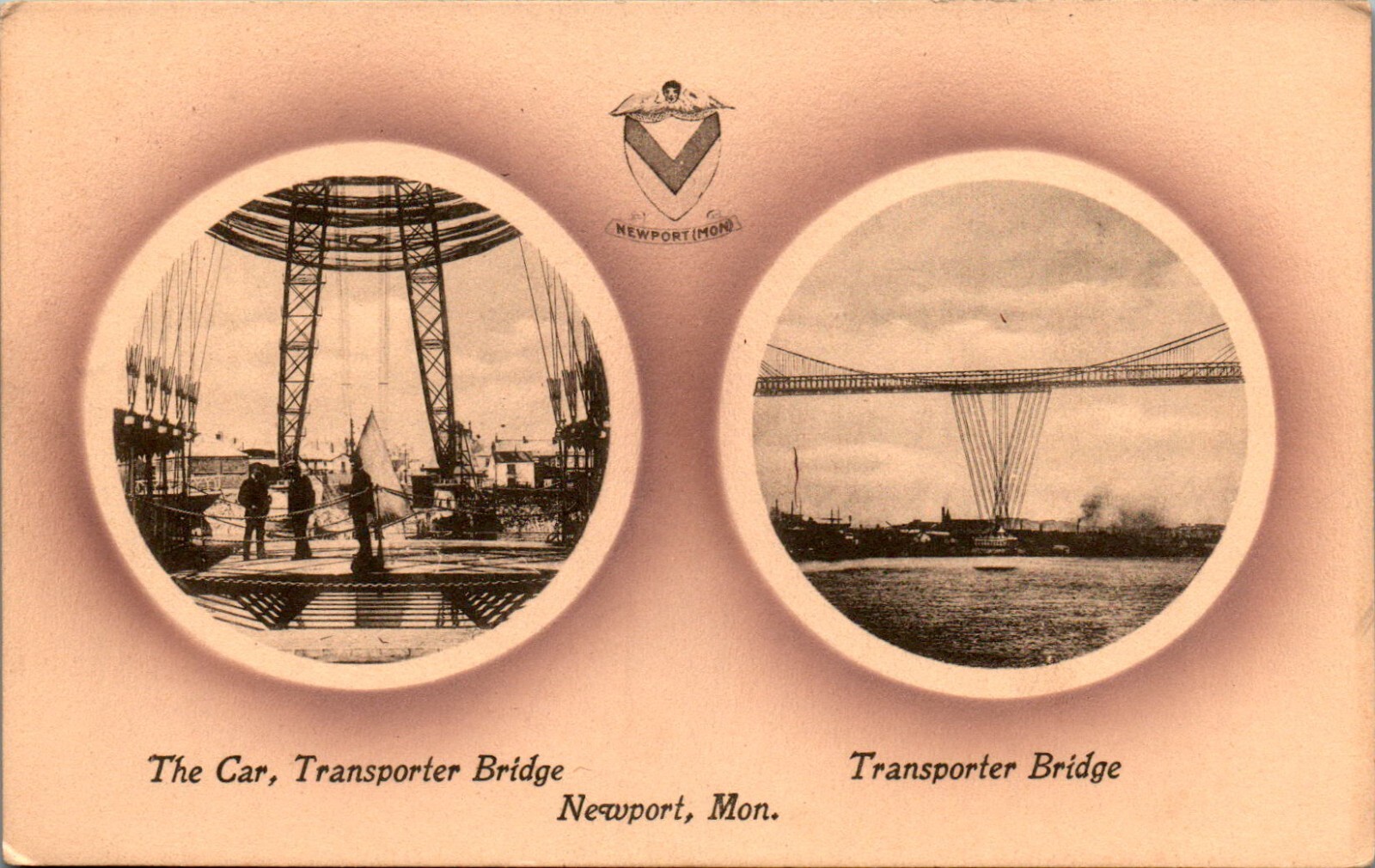 Car Transporter Bridge, Newport, Wales Postcard