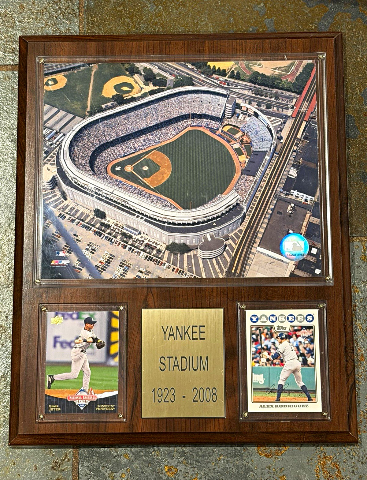 Yankee Stadium 1923-2008 Framed Wall Plaque Hanging Derek Jeter Alex Rodriguez