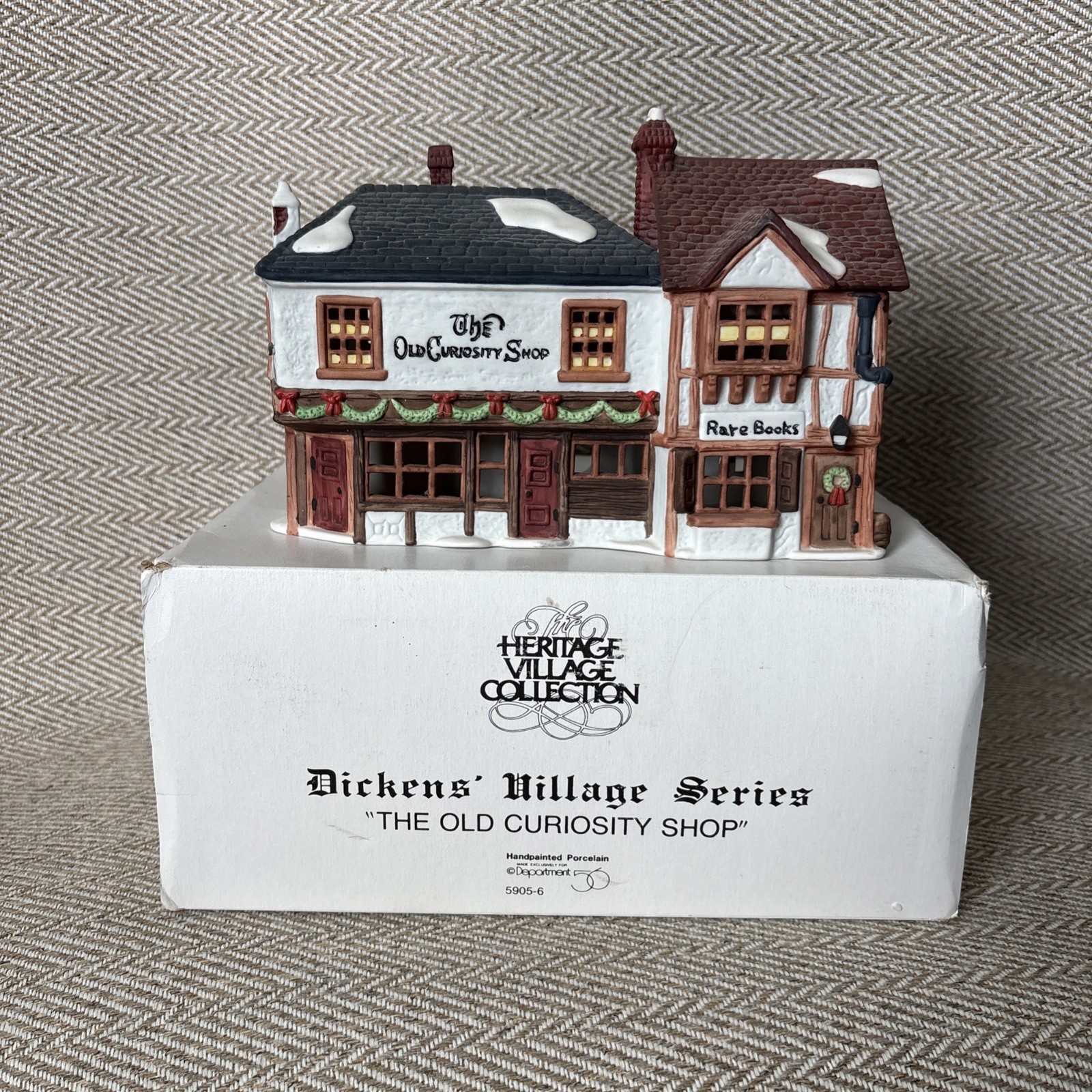 Dept 56 Shops Of Dickens Village 5905-6 “The Old Curiosity Shop” 1987 Retired