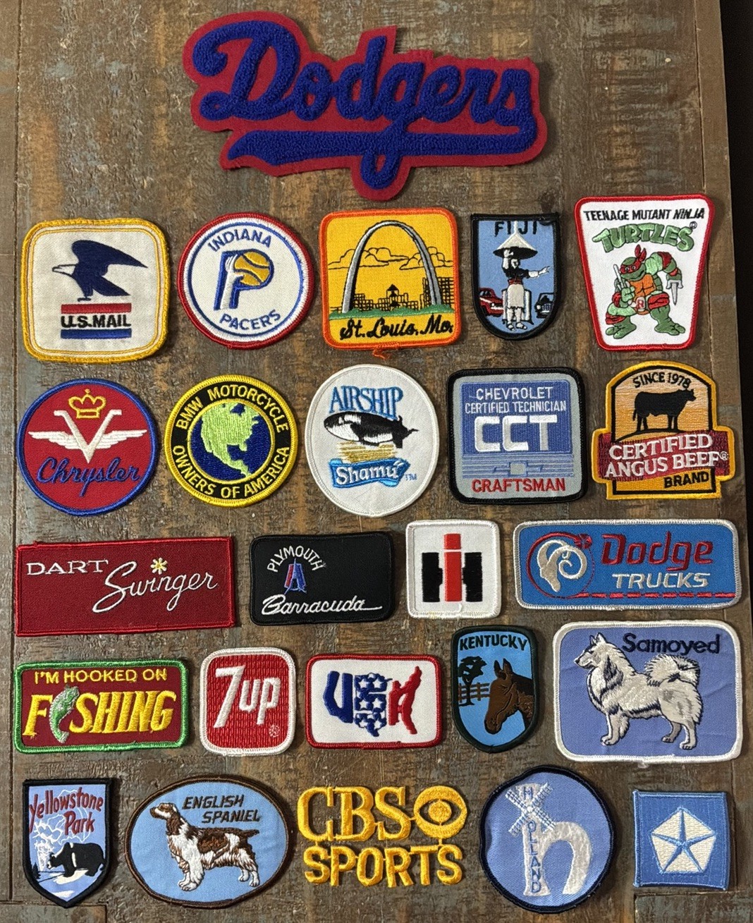 Lot Of 25 Vintage Patches Fishing Automotive Travel Souvenir Advertising 1970s