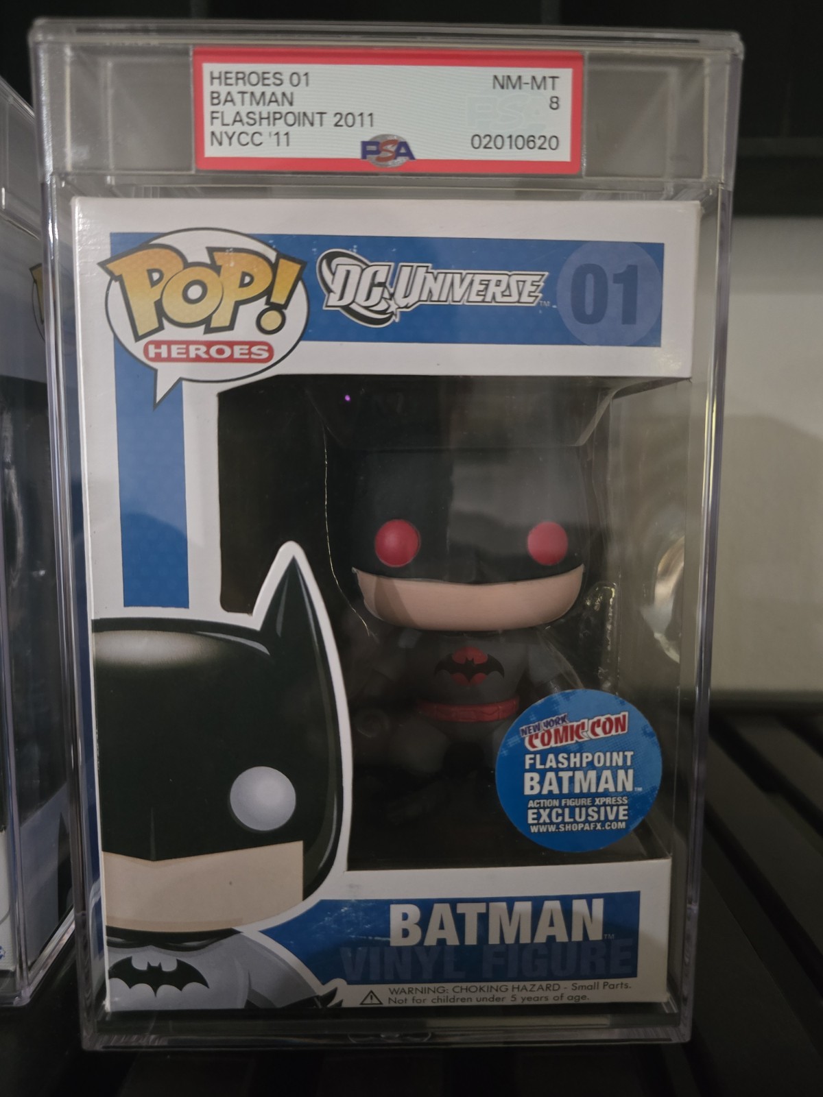 PSA 8 Funko Pop DC Universe Flashpoint Batman #01 NYCC Exclusive LE 480 