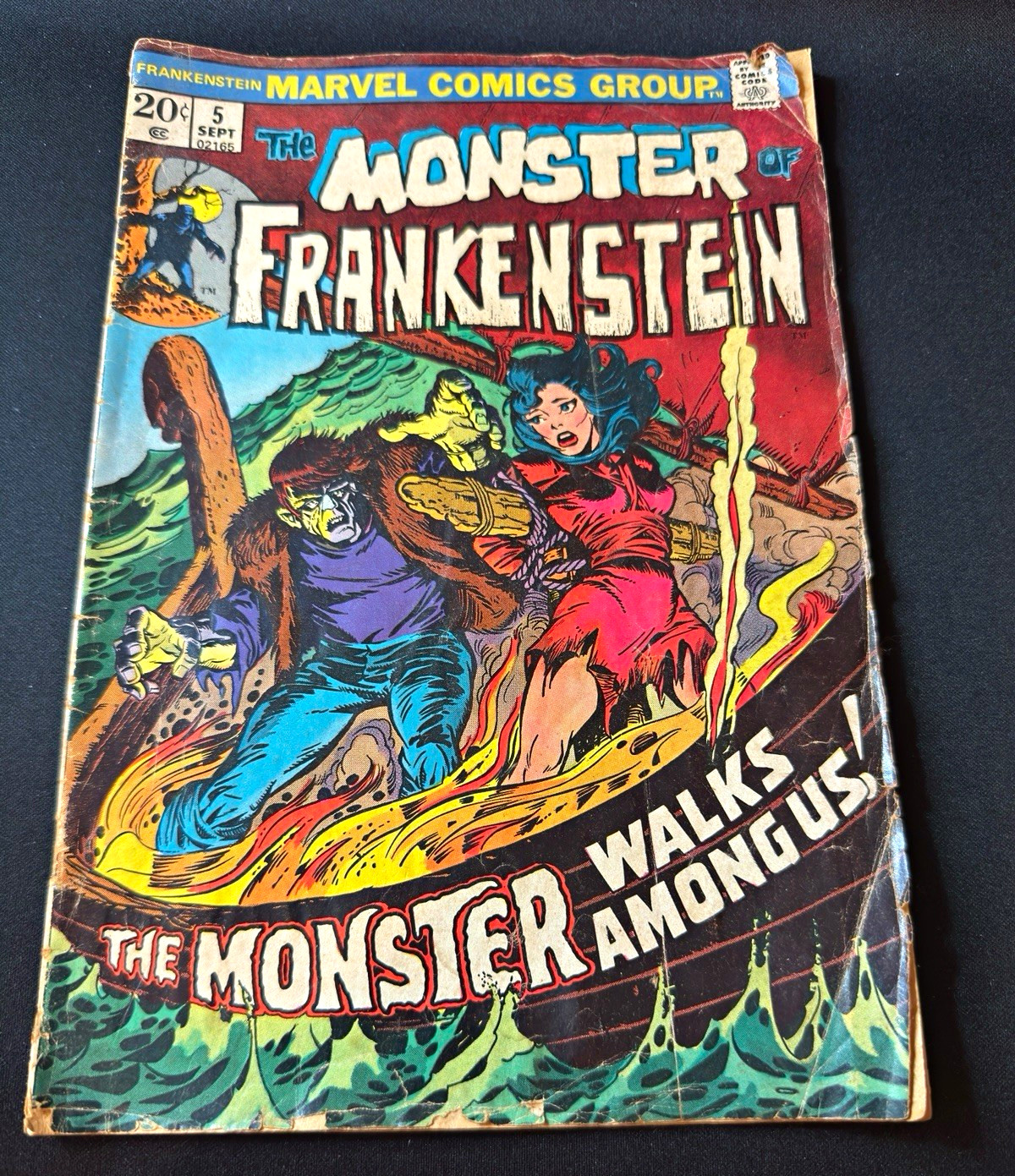 Marvel Comics The Monster of Frankenstein #5 (1973) Frankenstein\'s Monster