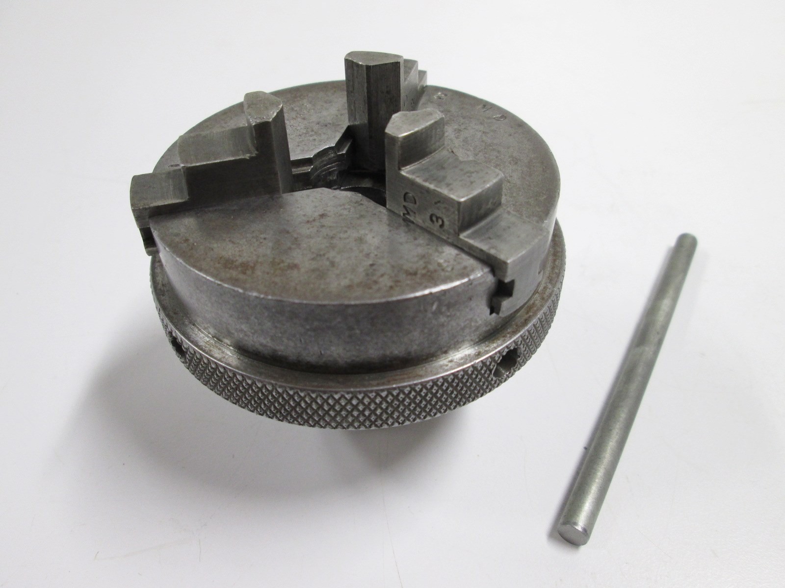 Antique Goodell-Pratt 3-Jaw Self Centering Scroll Lathe Chuck 1