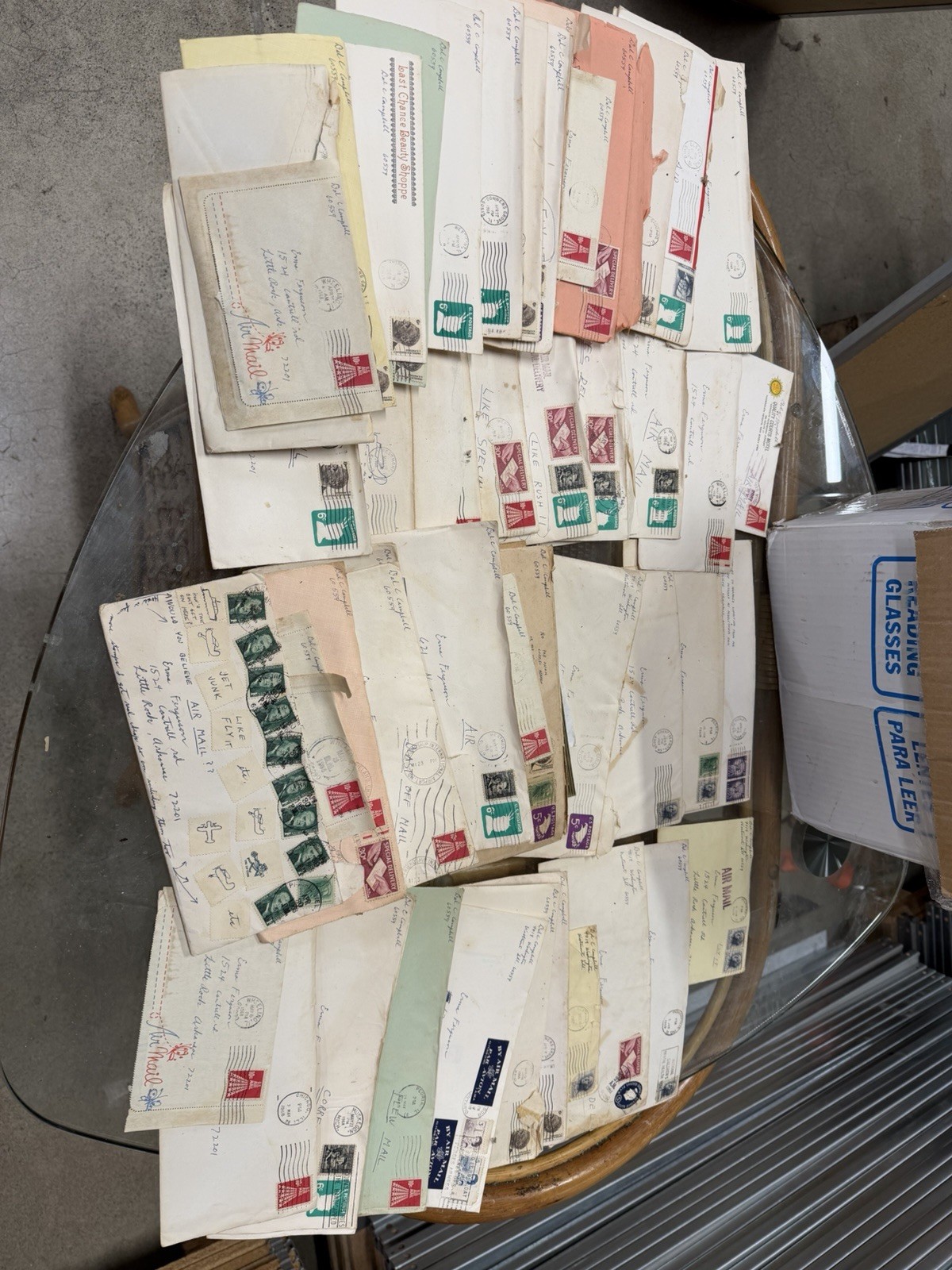 Vintage Paper Ephemera Lot Handwritten Letters Envelopes  Stamps Crafts