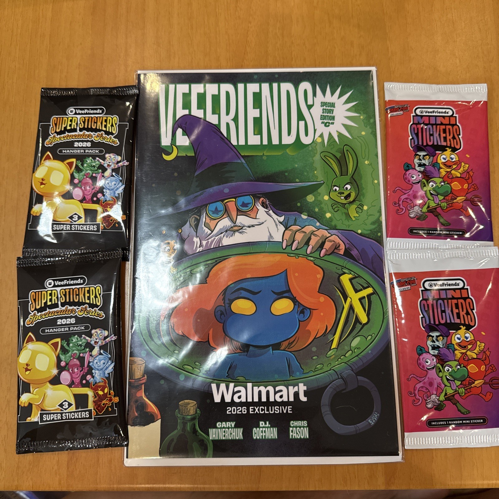 VeeFriends Walmart 2026 Exclusive Comic book And Sticker Pack. Sealed. 