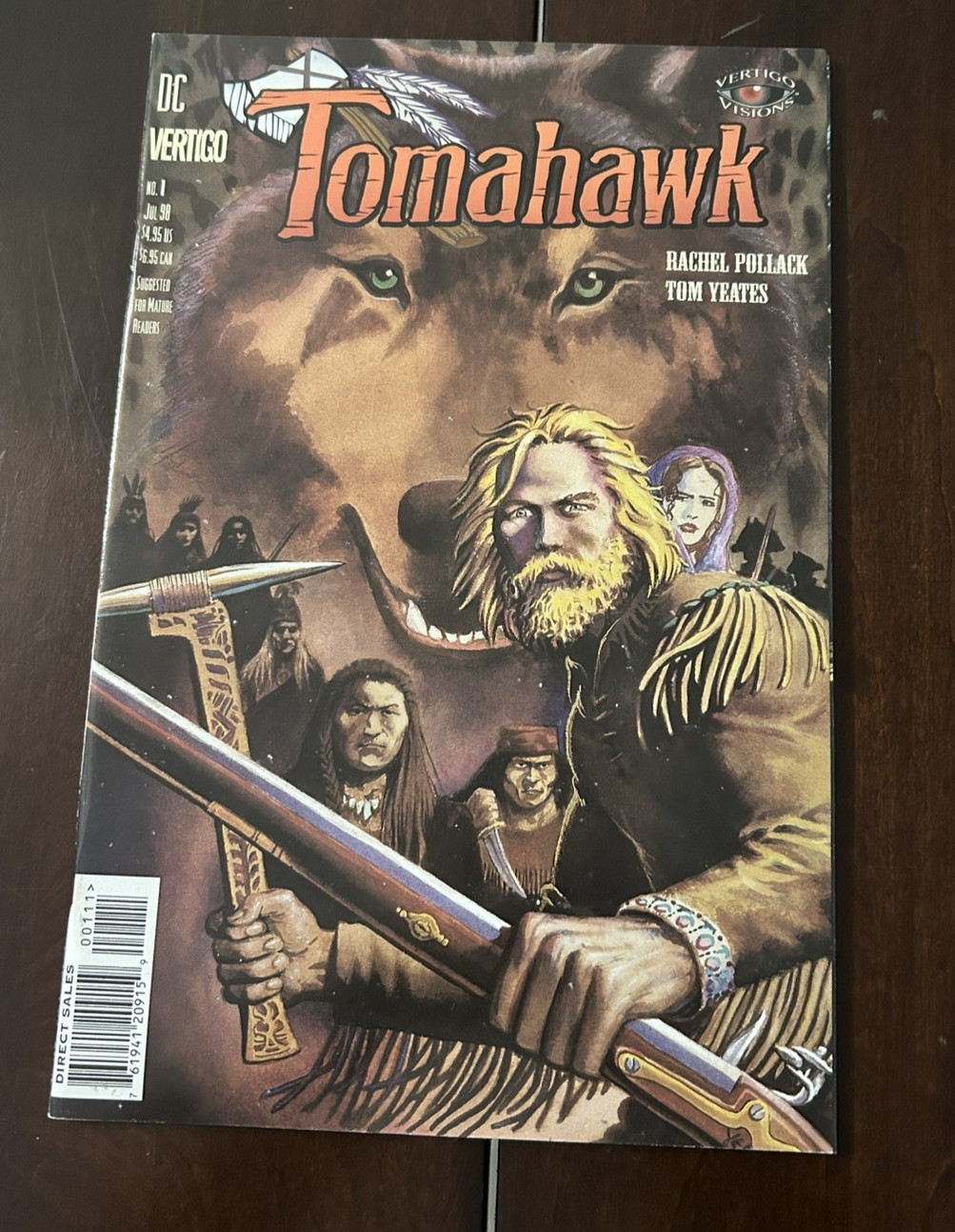 Vertigo Visions Tomahawk 1 1998 Rachel Pollack Tom Yeates NM 1st Abigal Adams