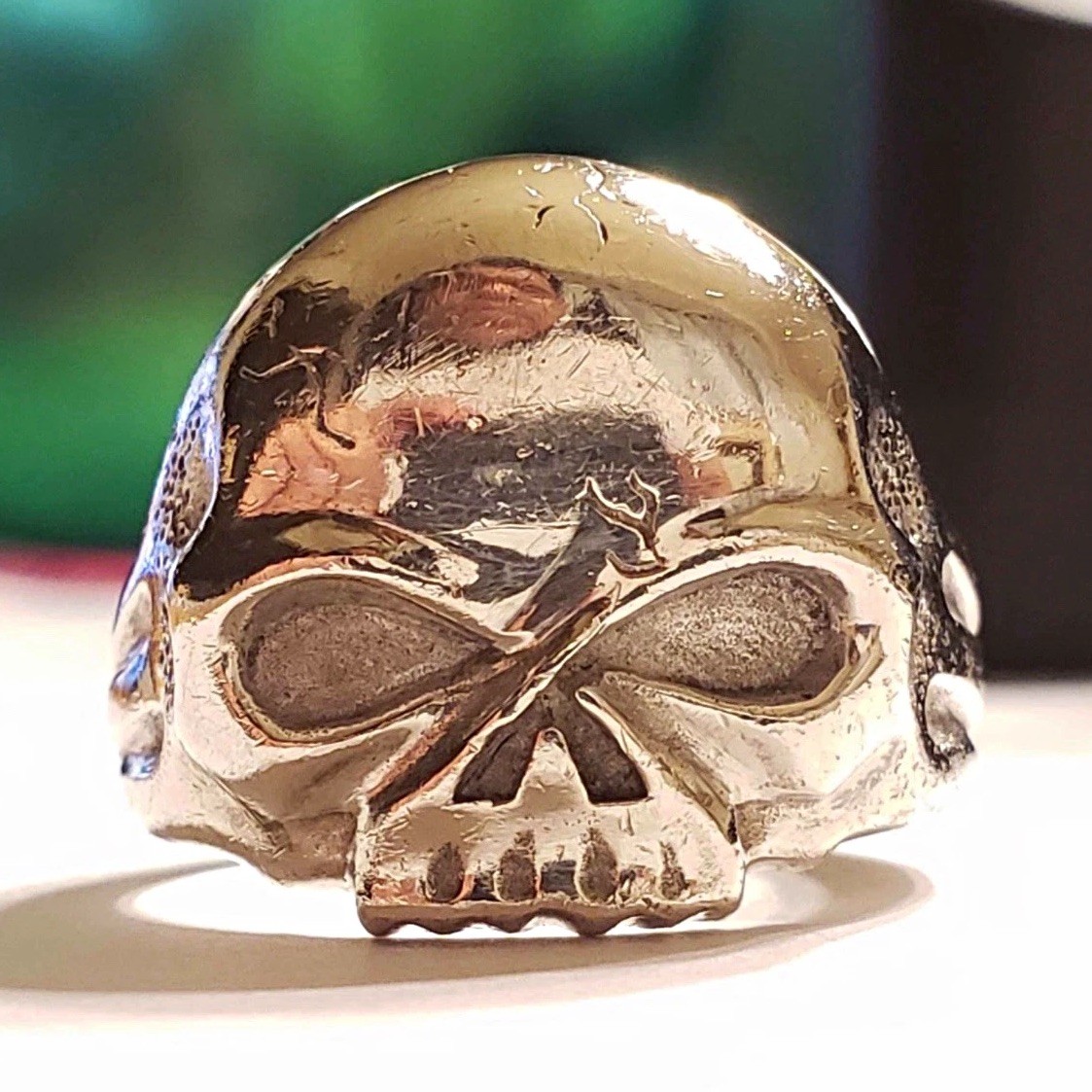 Harley-Davidson Skull Ring 925 Sterling Silver Solid Silver