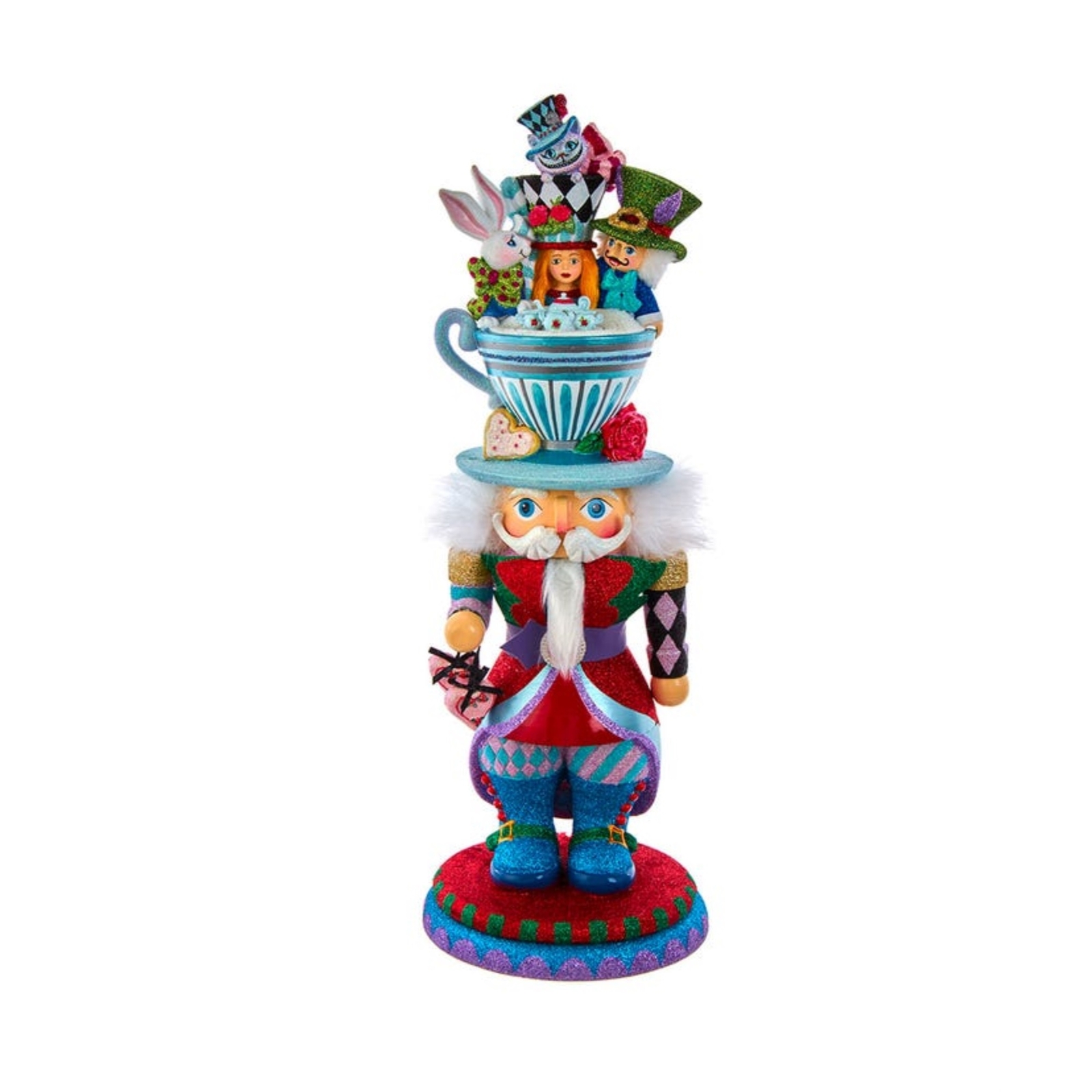 Kurt S. Adler Hollywood Nutcracker Collection, Alice Teacup Hat, 18in