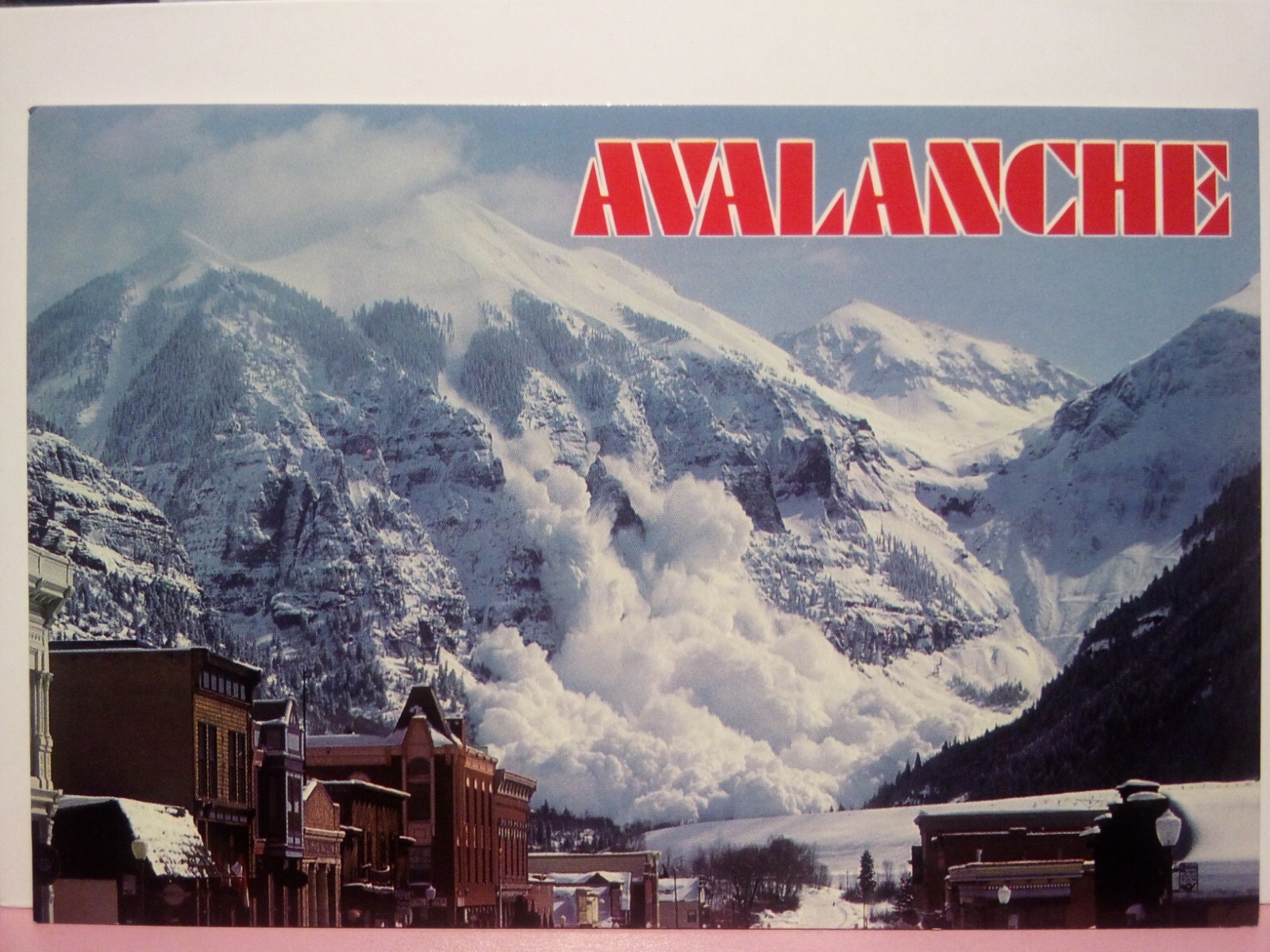 Telluride Colorado avalanche snow street view 