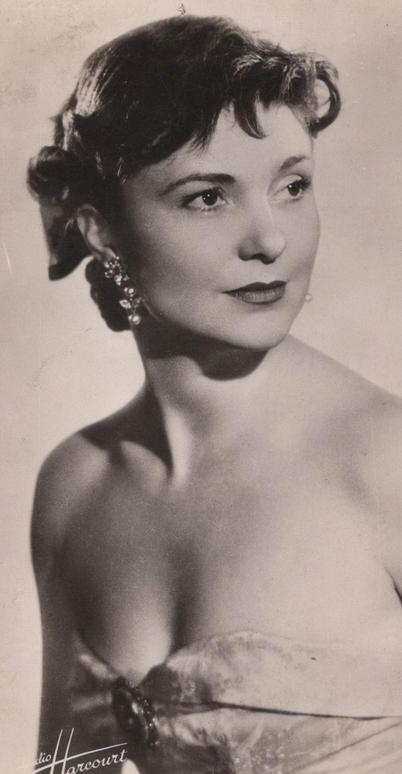 RPPC 1950s Sophie Desmarets Pretty Woman French Actress Portrait Studio