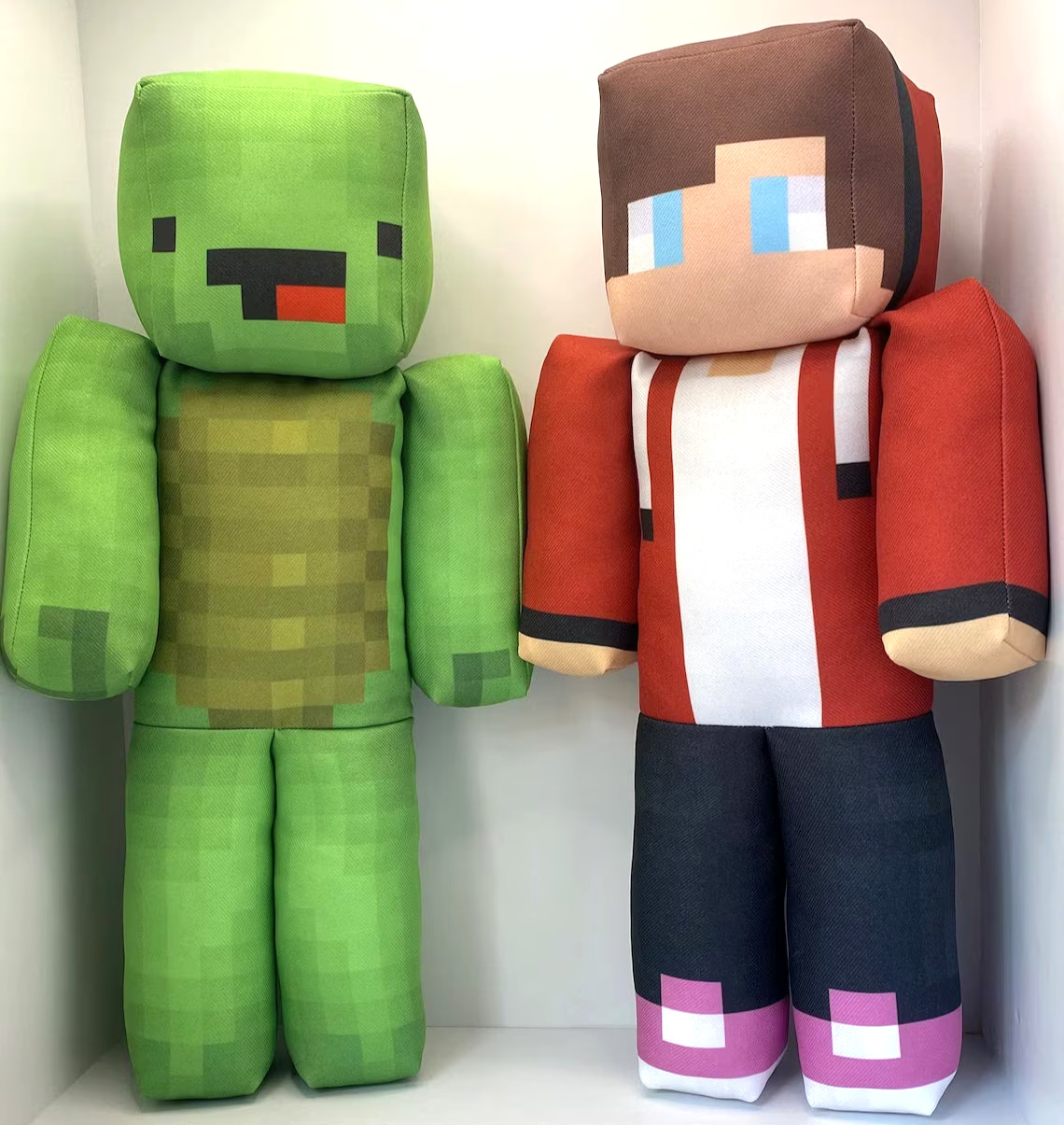 Mikey and JJ Minecraft Plush Toys