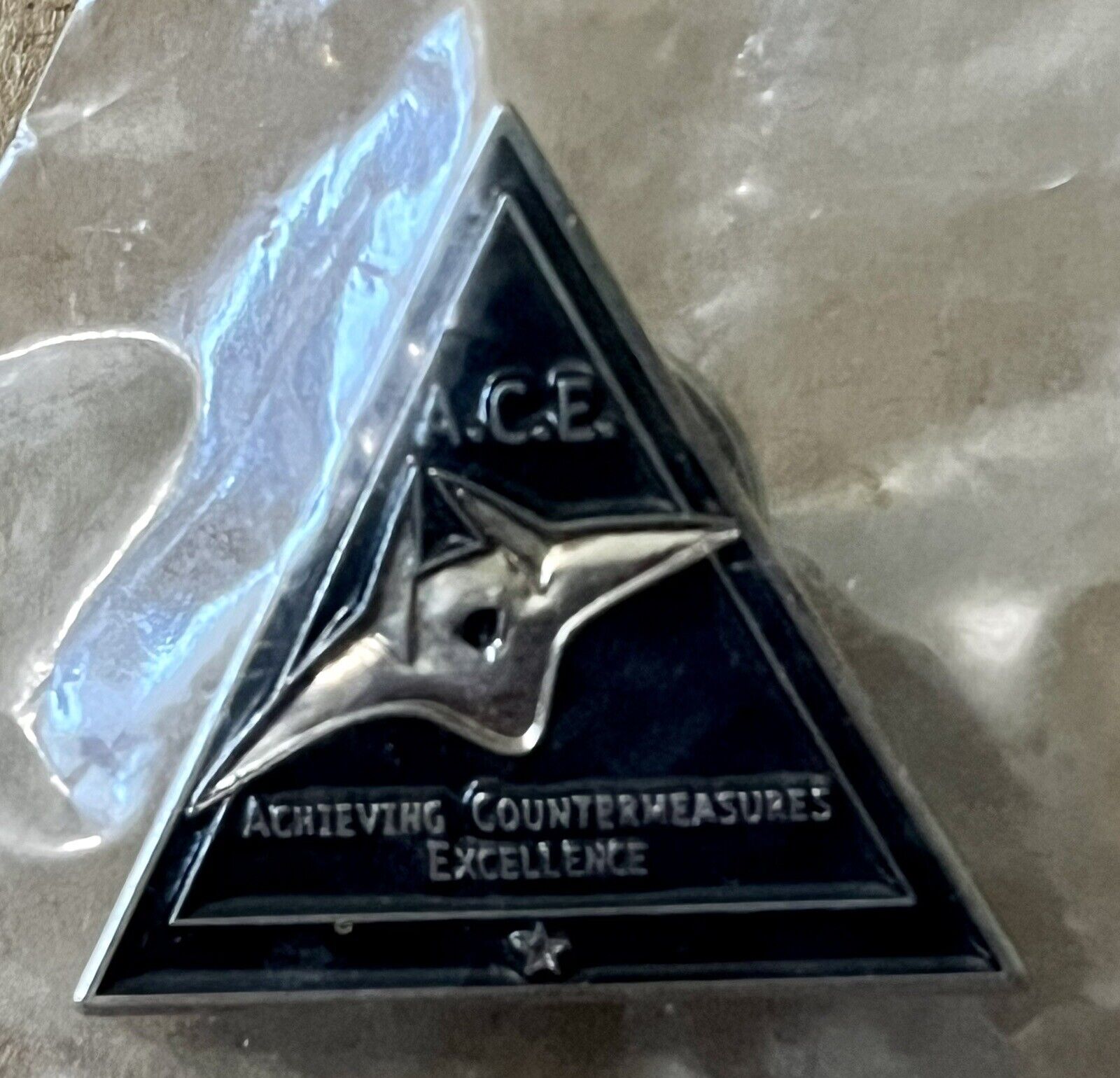 BAE Systems A.C.E. Achieving Countermeasures Excellence Lapel Hat Pin