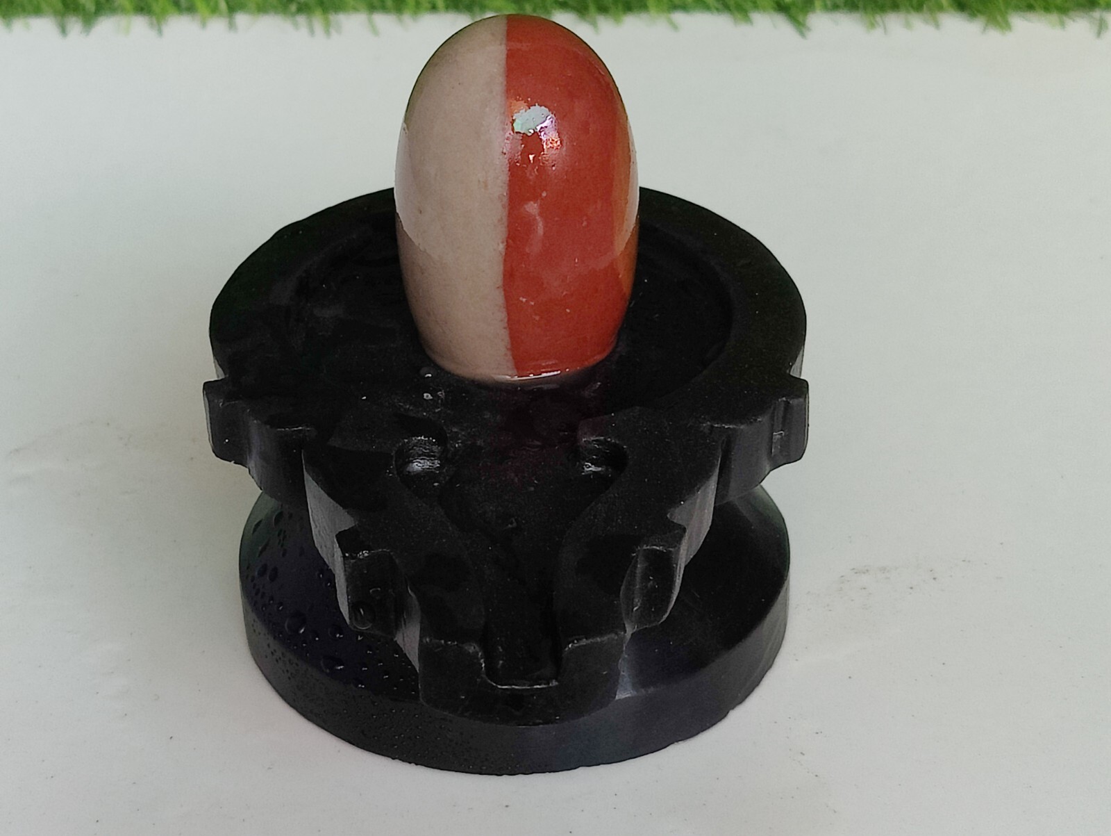Ardhanarishwara Shiva Lingam / Narmada Shivling / Narmadeshwar Banalinga 3\'\'inch