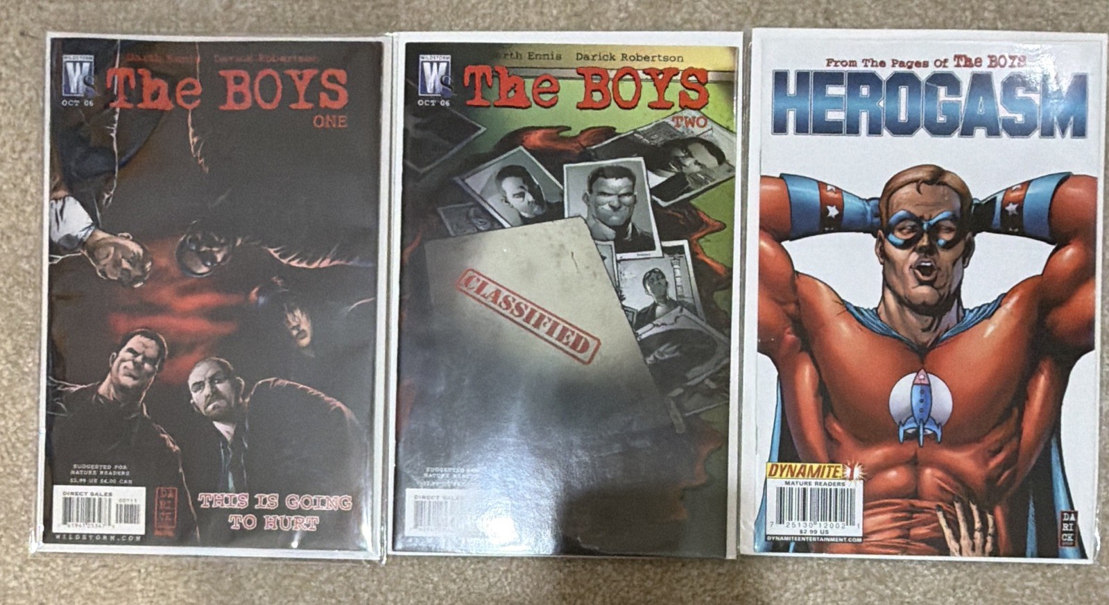 The Boys #1,#2 & Herogasm #1 Lot - WildStorm/Dynamite Garth Ennis