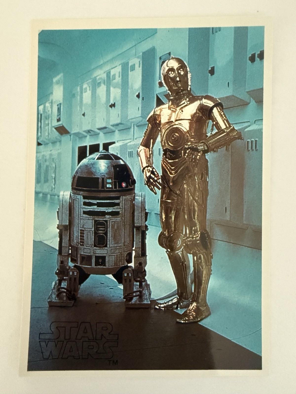 R2-D2 C-3PO 1977 Topps Yamakatsu Vintage Star Wars Card Japan *NM*