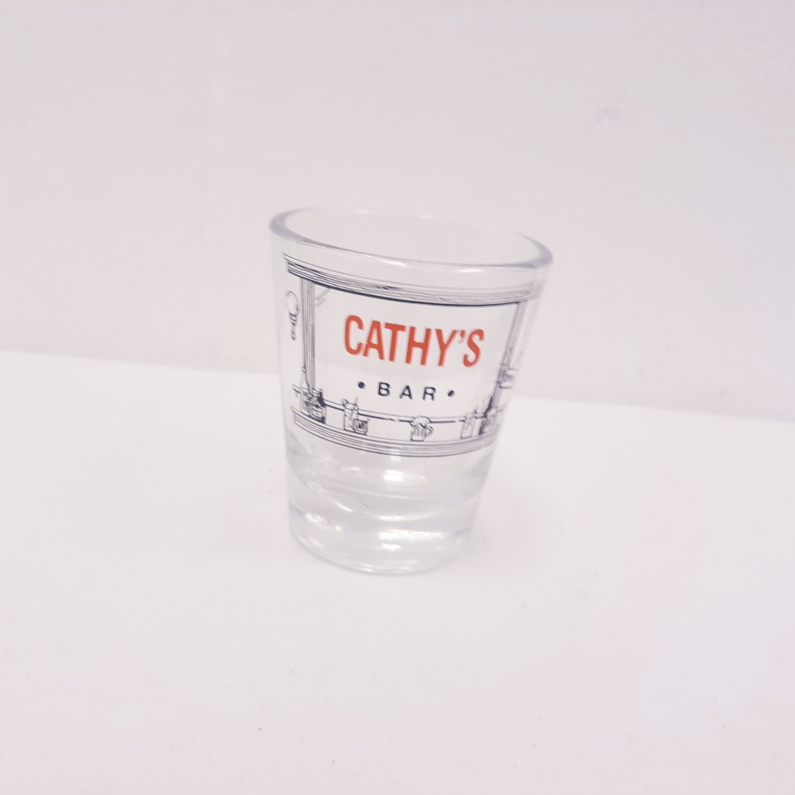 Vintage Shot Glass Name Cathy\'s Bar CHATSWORTH,CA 91311
