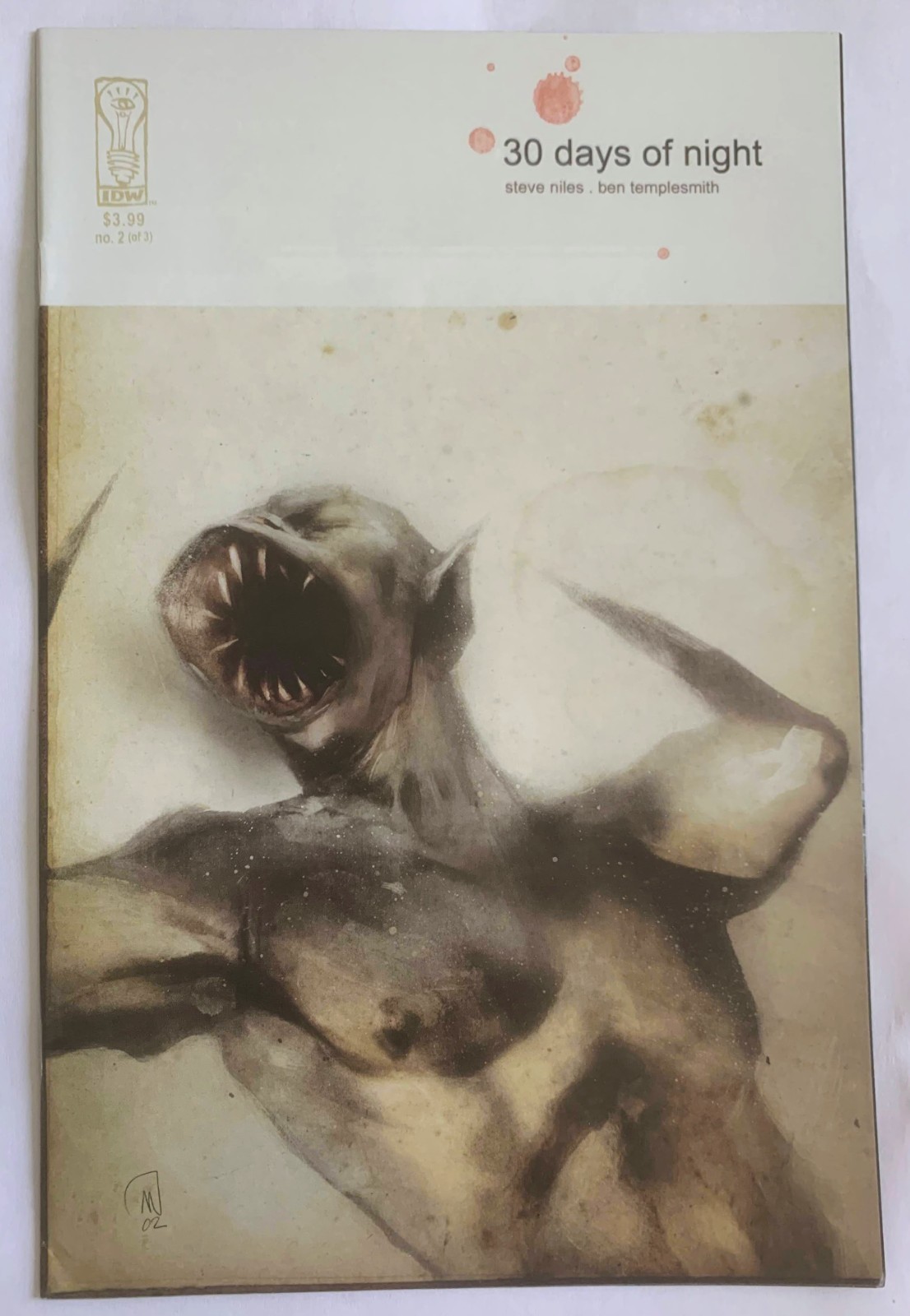 30 DAYS OF NIGHT #2 1ST PRINT VF/NM 2002 STEVE NILES BEN TEMPLESMITH VAMPIRE IDW