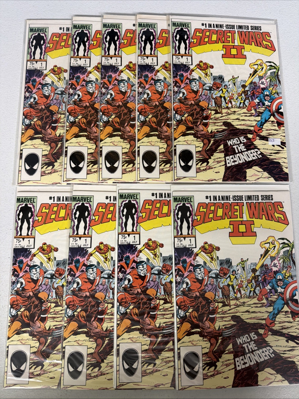 Secret Wars II #1 1985 x9 Copies Lot 1st Beyonder Jim Shooter Marvel VF *U16