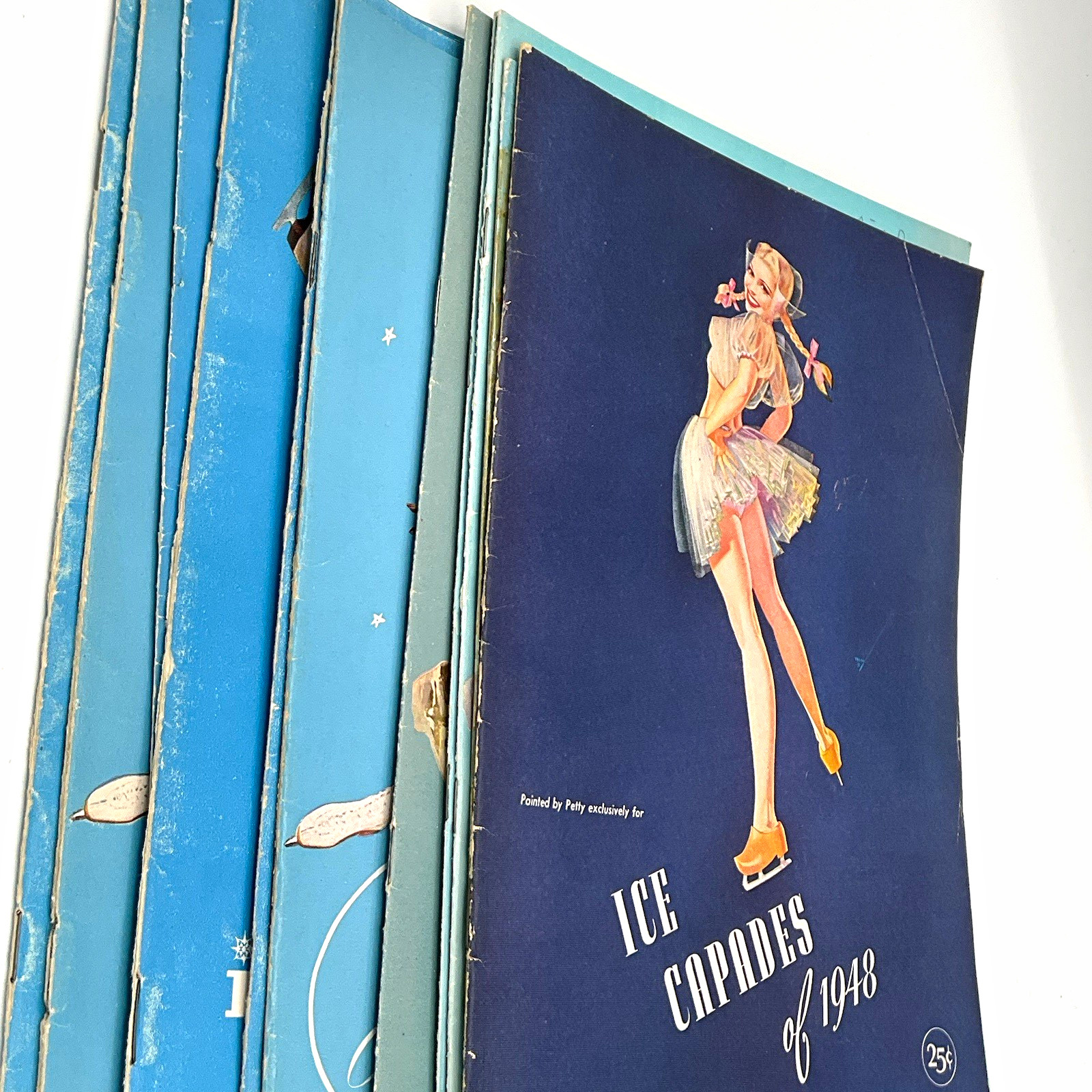 VTG Ice Capades LOT of 11 Ice Cycles Program 1948–1953 Disney Snow White Skating