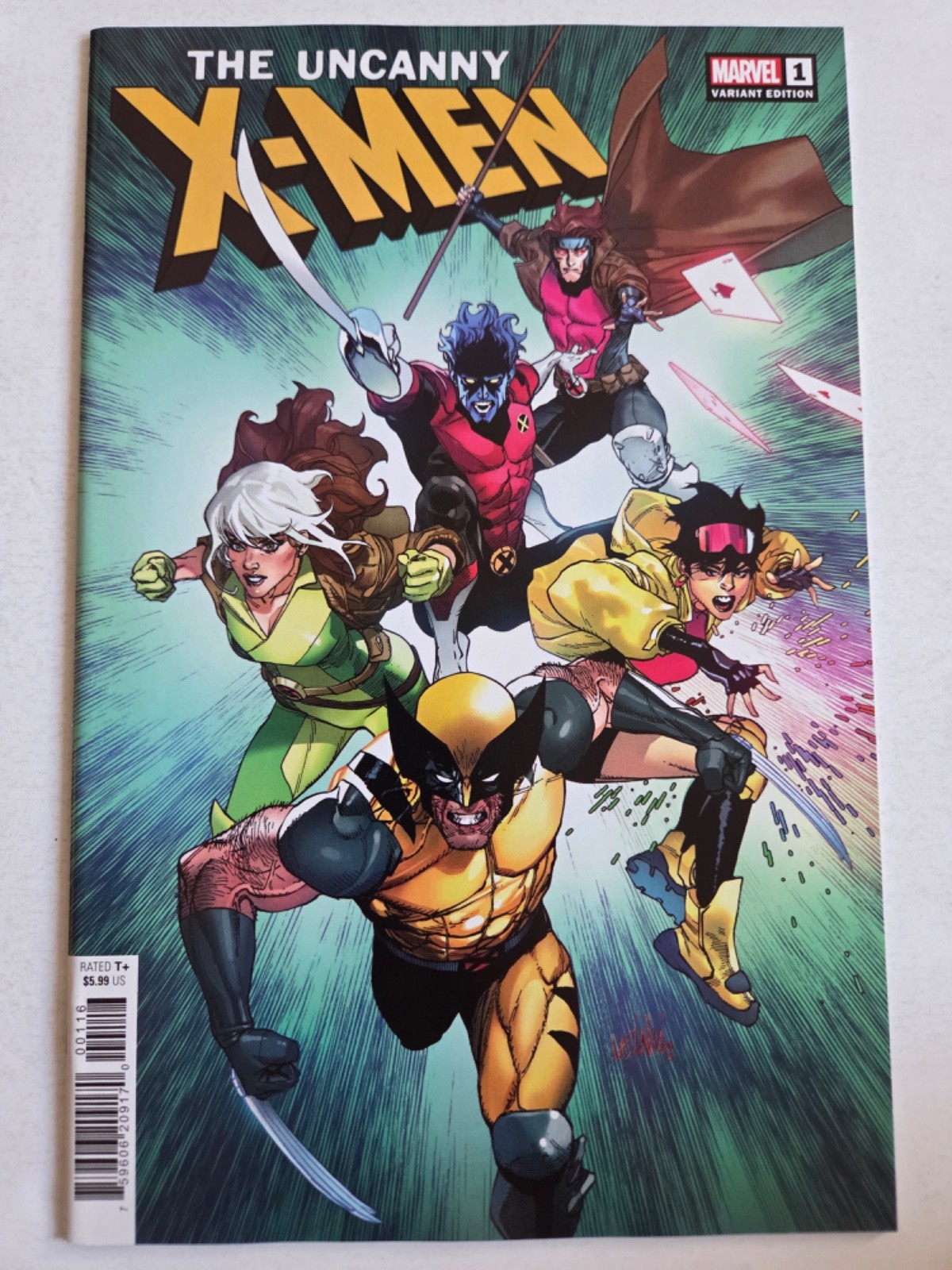 UNCANNY X-MEN #1 (2025) MARVEL COMICS YU VARIANT GAMBIT ROGUE WOLVERINE