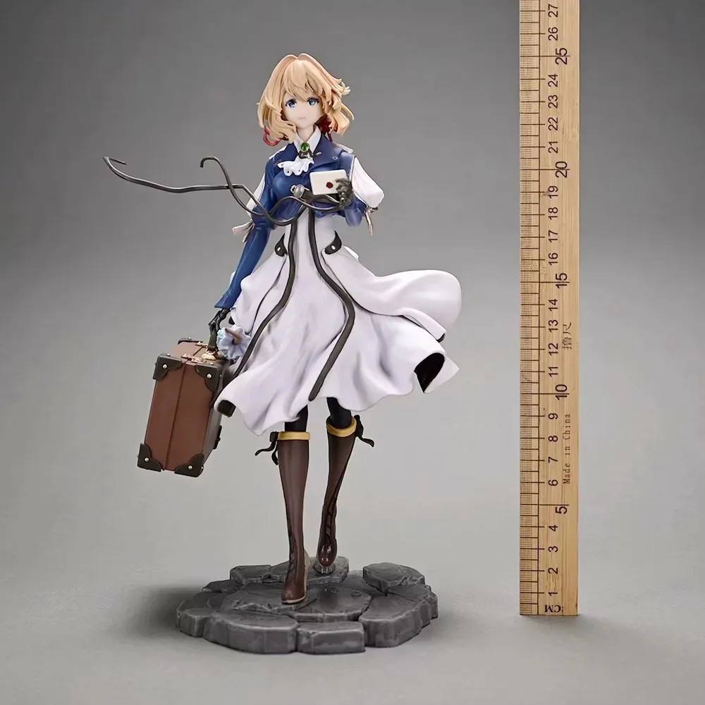 25cm Violet Evergarden Anime Girl Figure GK Statue Model Toy Gift Dec