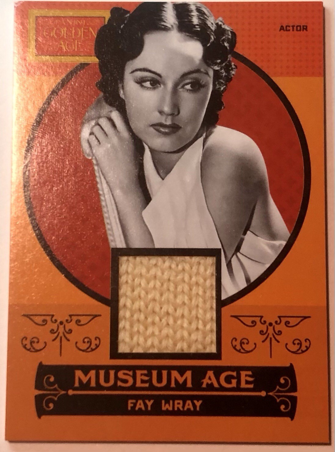 2014 Panini Golden Fay Wray Age Museum Age Relic Memorabilia Insert 12 