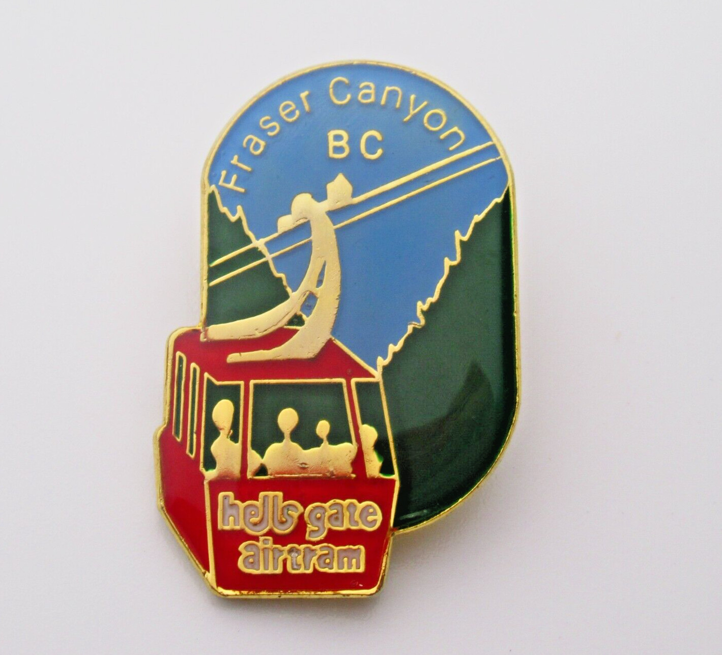 Hells Gate Airtram Fraser Canyon British Columbia Vintage Lapel Pin