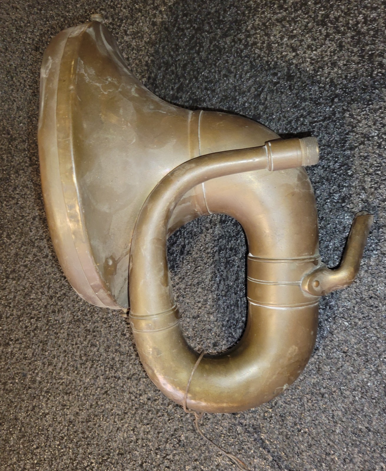 Brass-Era Rubes Single Twist Horn 1909-1912 Horseless Carriage Missing Bracket